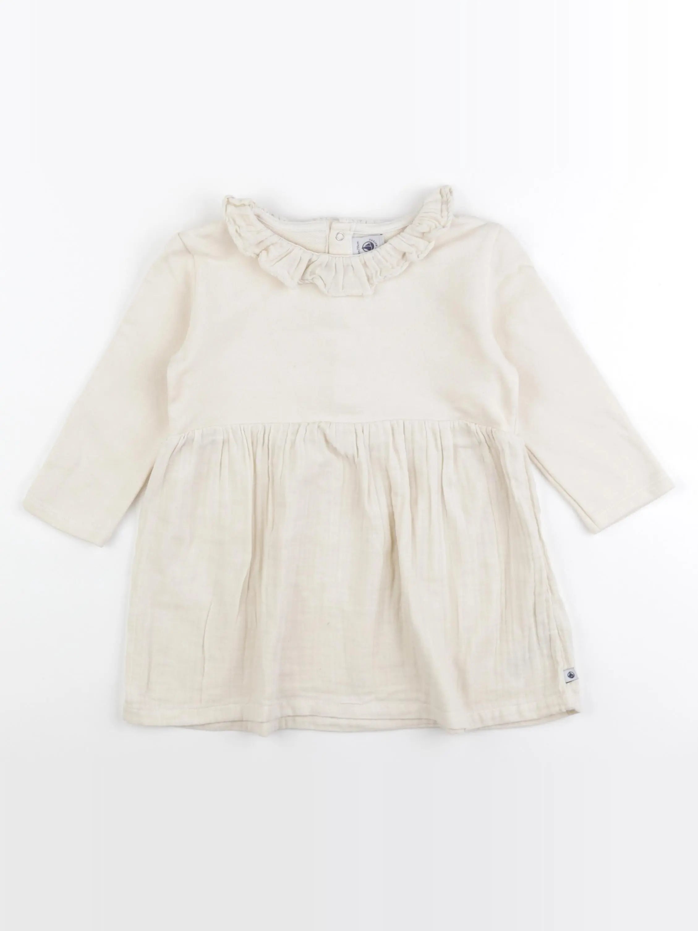 Petit Bateau - robe beige - 36 mois