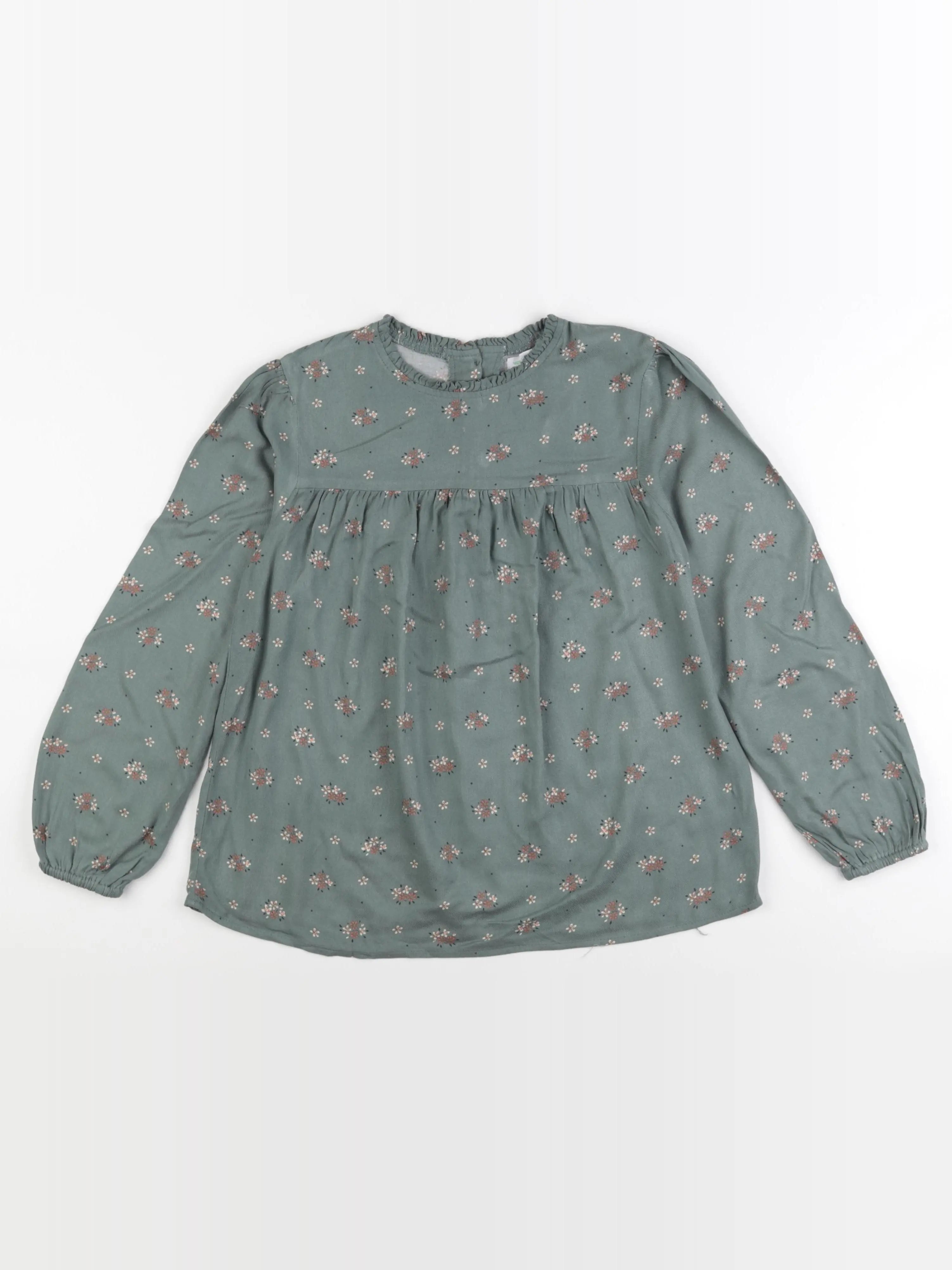 Vertbaudet - blouse vert - 10 ans