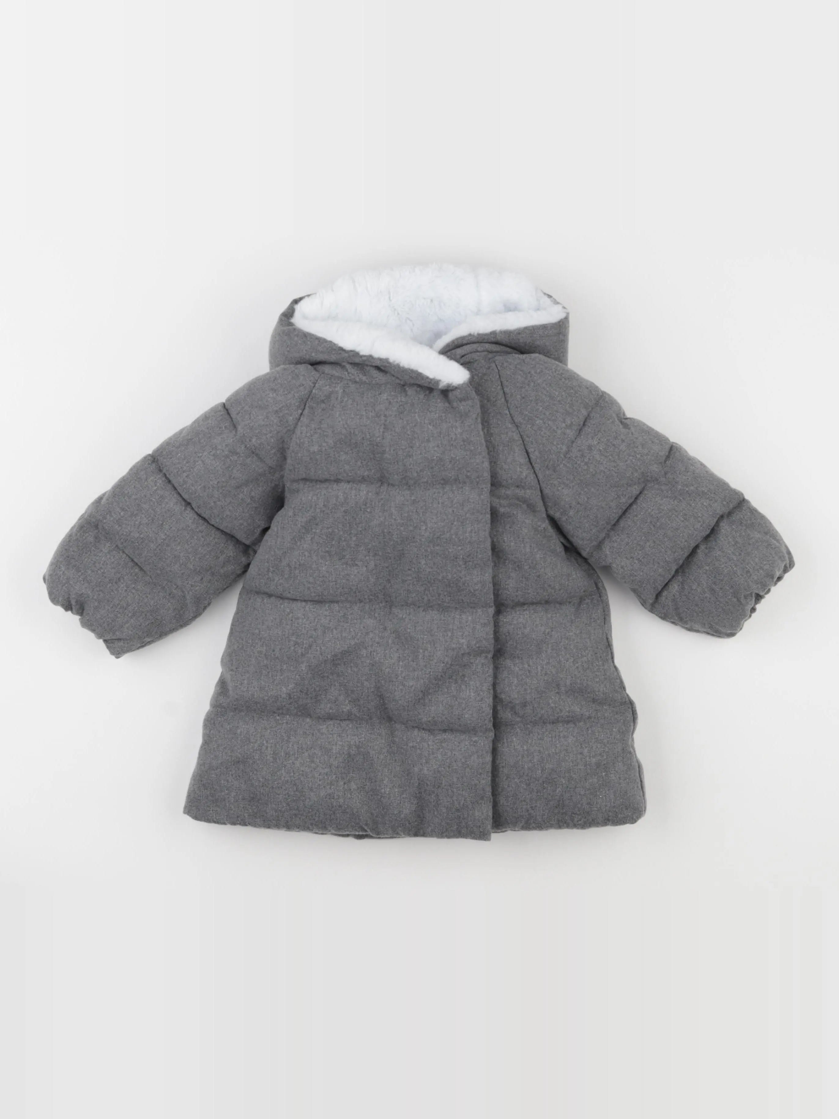 Jacadi - manteau gris, argent - 12 mois