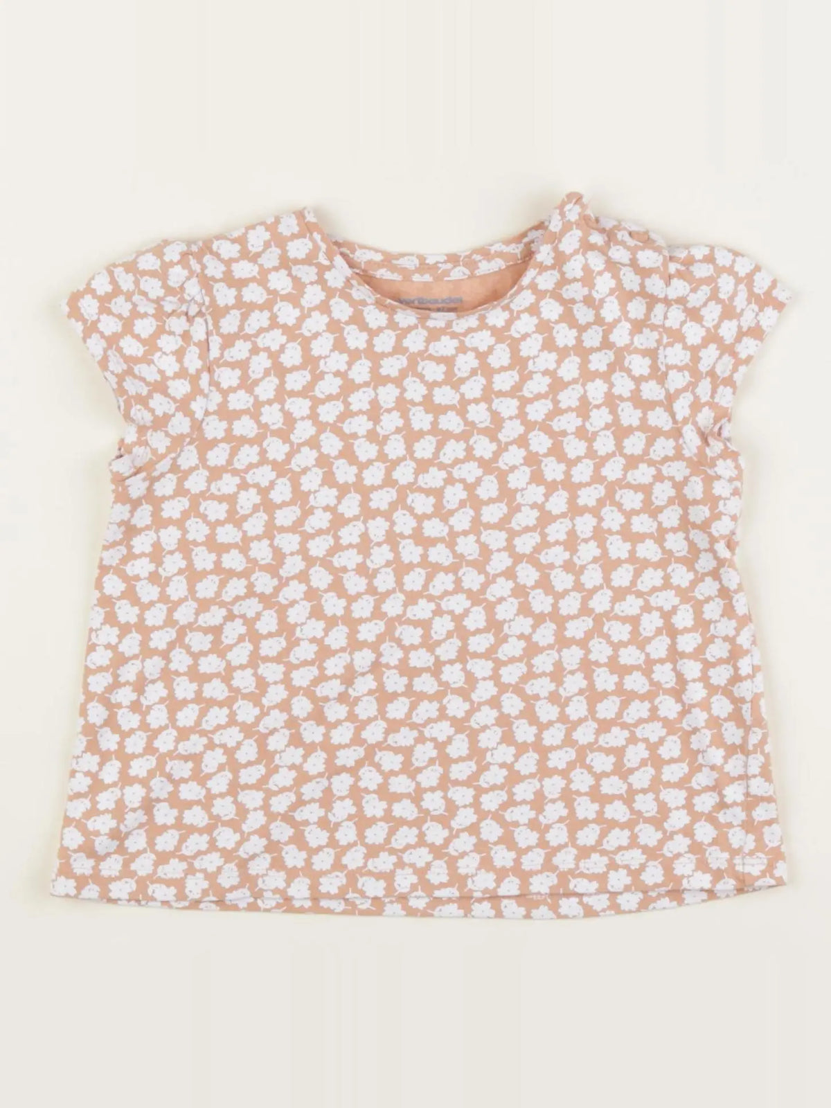 Vertbaudet - tee-shirt rose, blanc - 36 mois