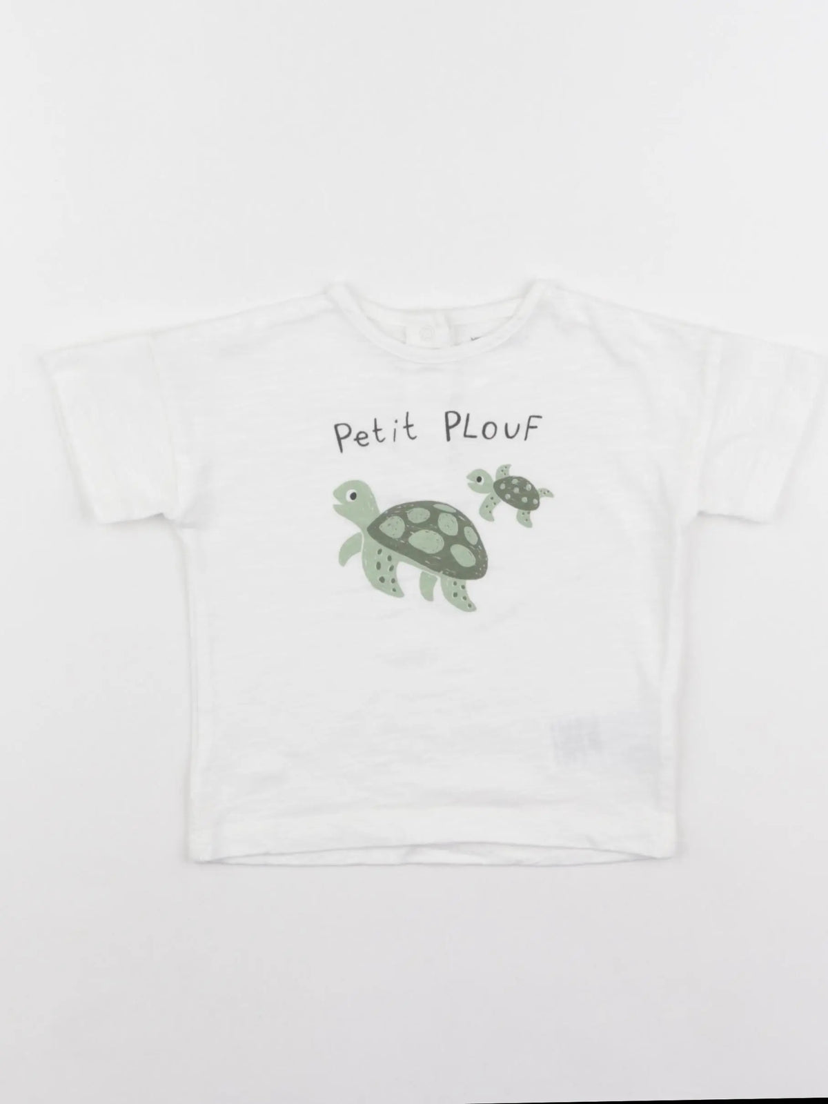 Vertbaudet - tee-shirt blanc - 12 mois