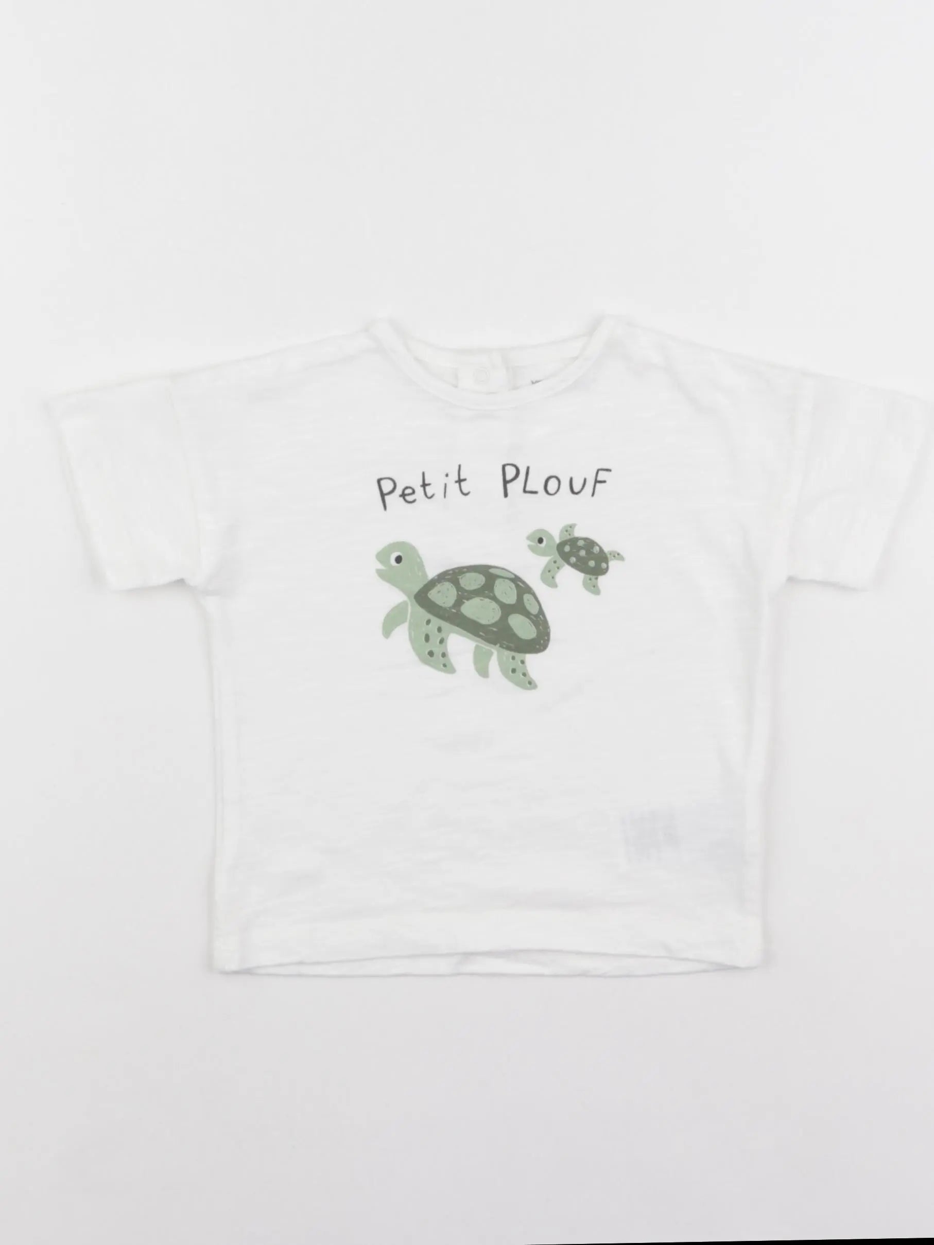 Vertbaudet - tee-shirt blanc - 12 mois