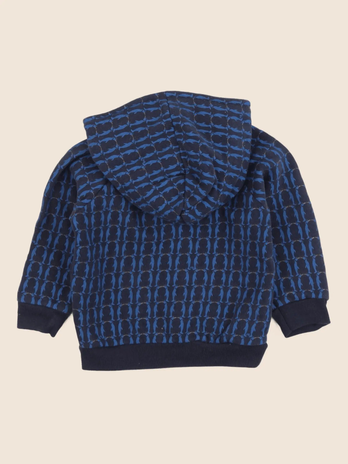 Petit Bateau - sweat bleu - 18 mois