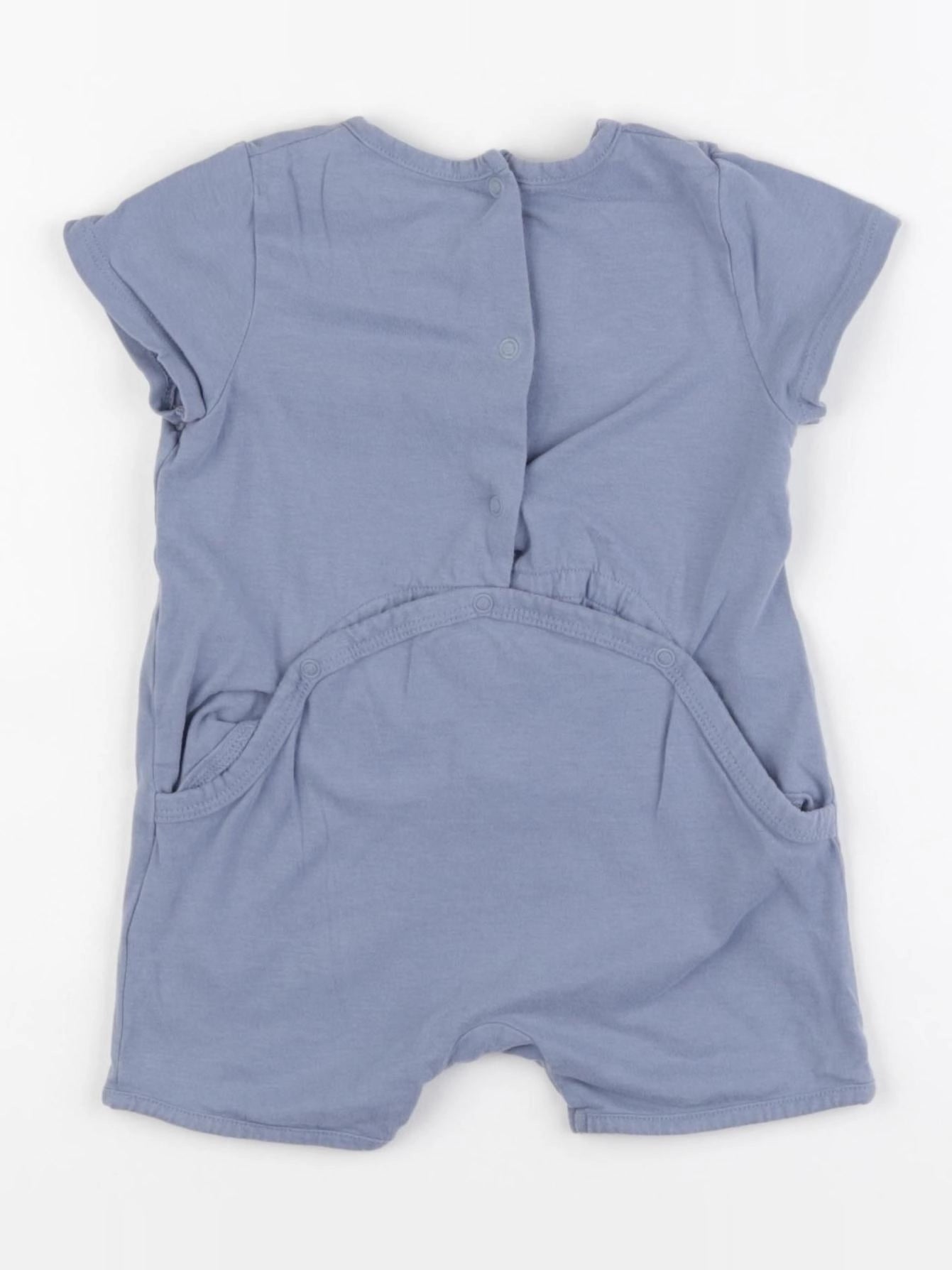 Vertbaudet - pyjama coton bleu - 9 mois