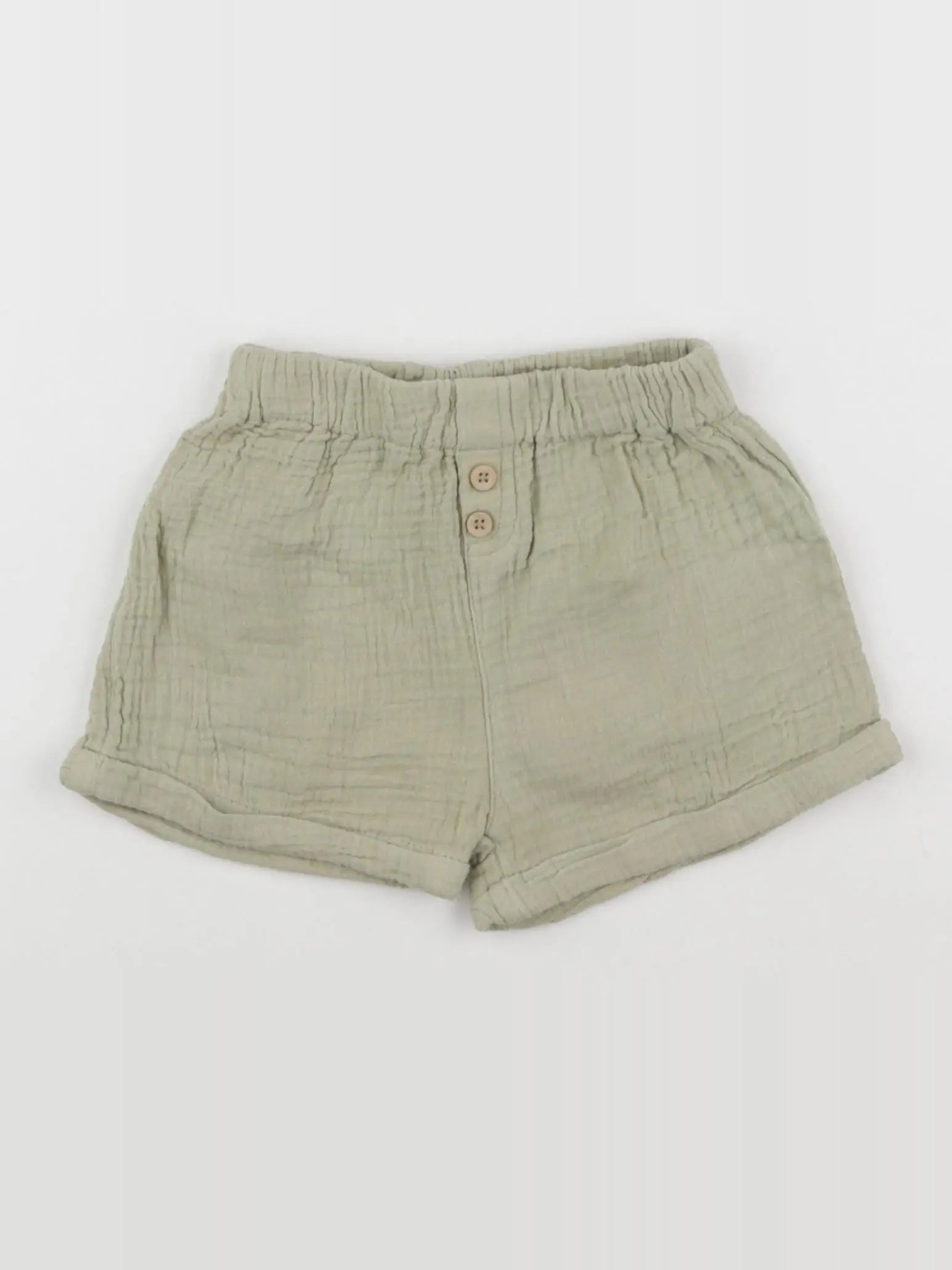 Vertbaudet - short vert - 12 mois
