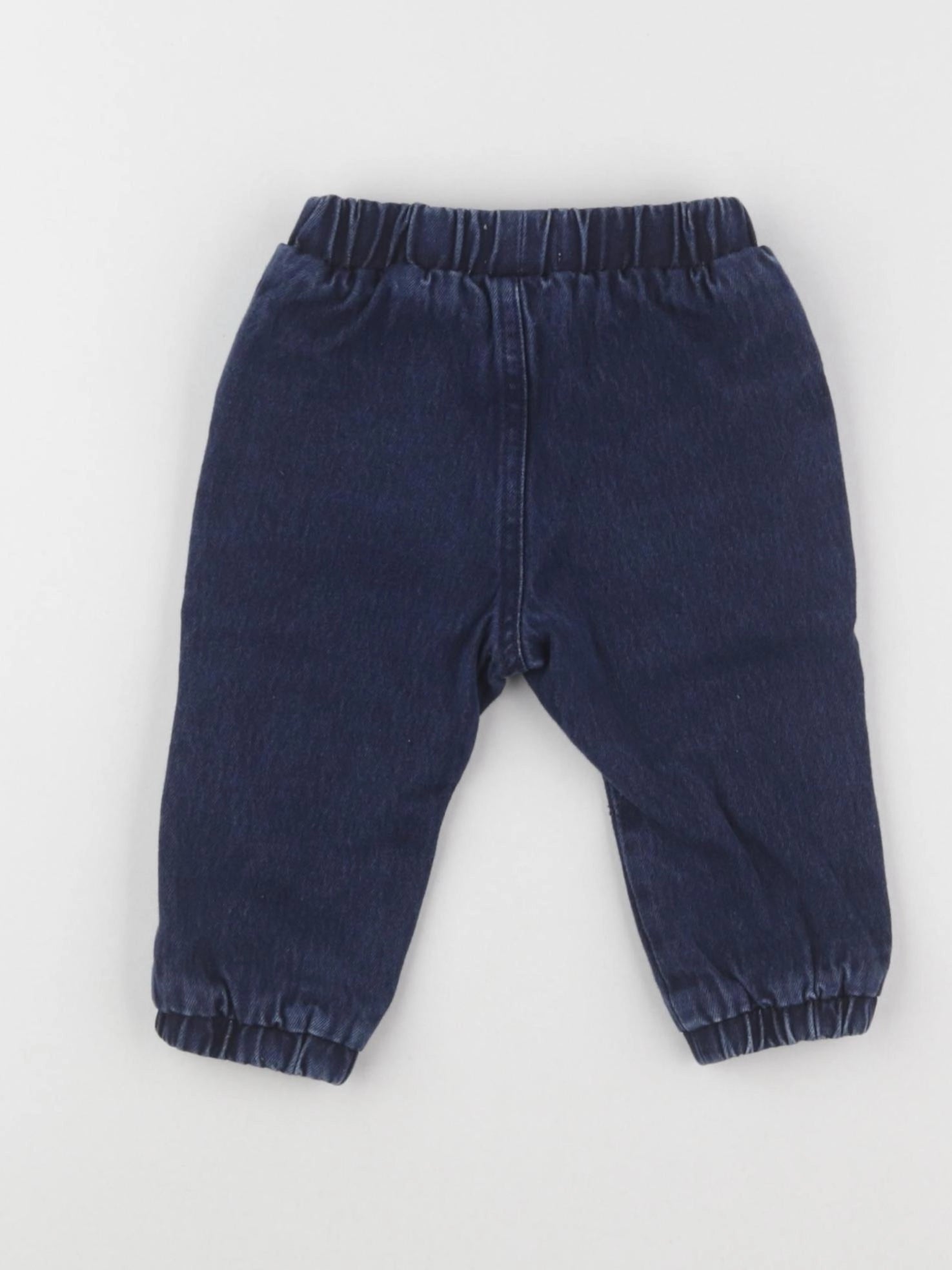 Vertbaudet - jean doublé bleu - 6 mois