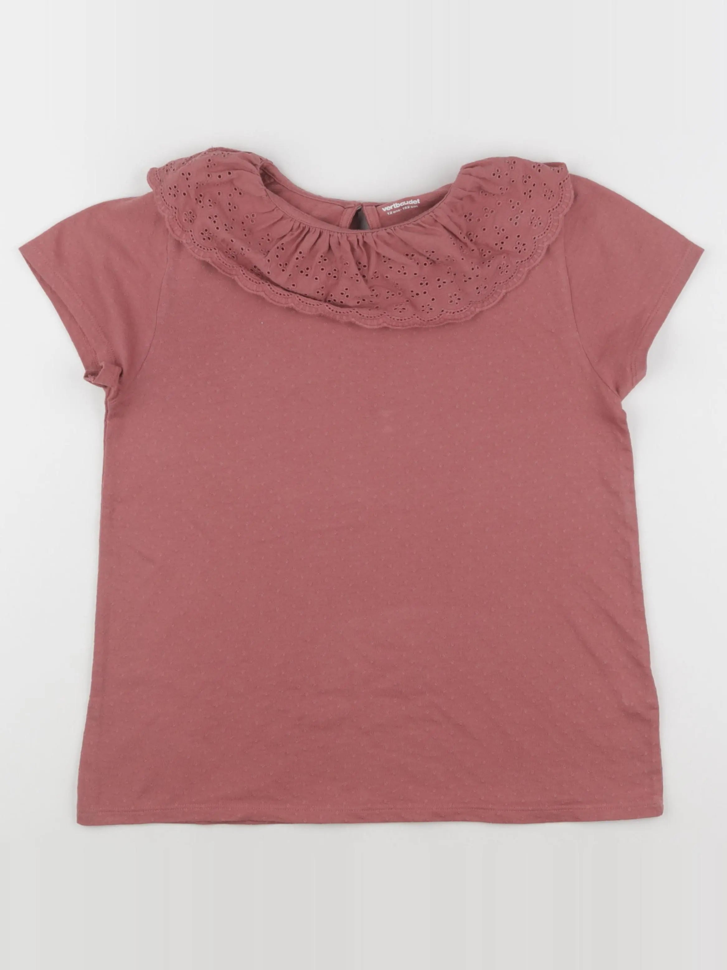 Vertbaudet - tee-shirt rouge - 12 ans