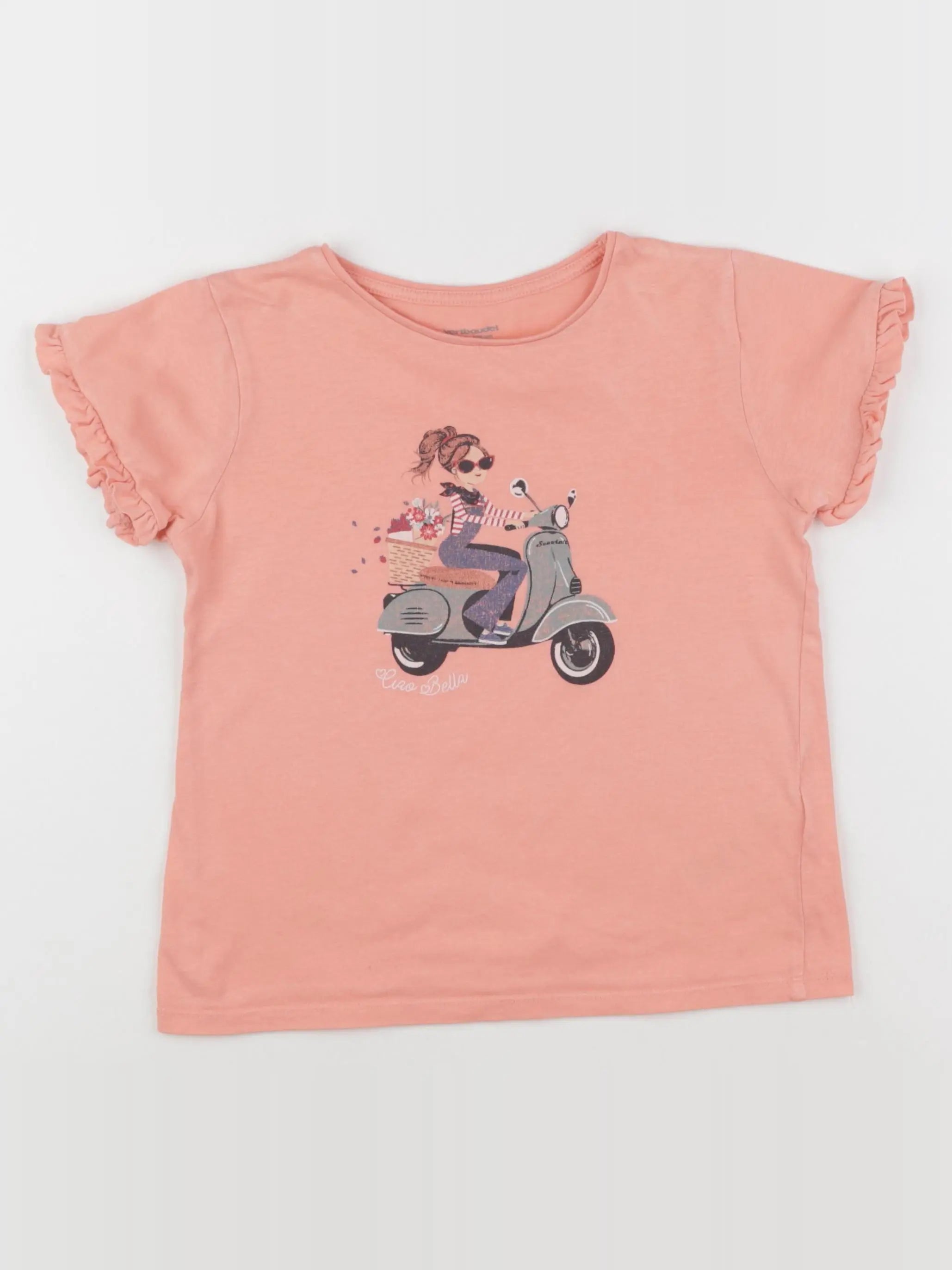 Vertbaudet - tee-shirt rose - 8 ans