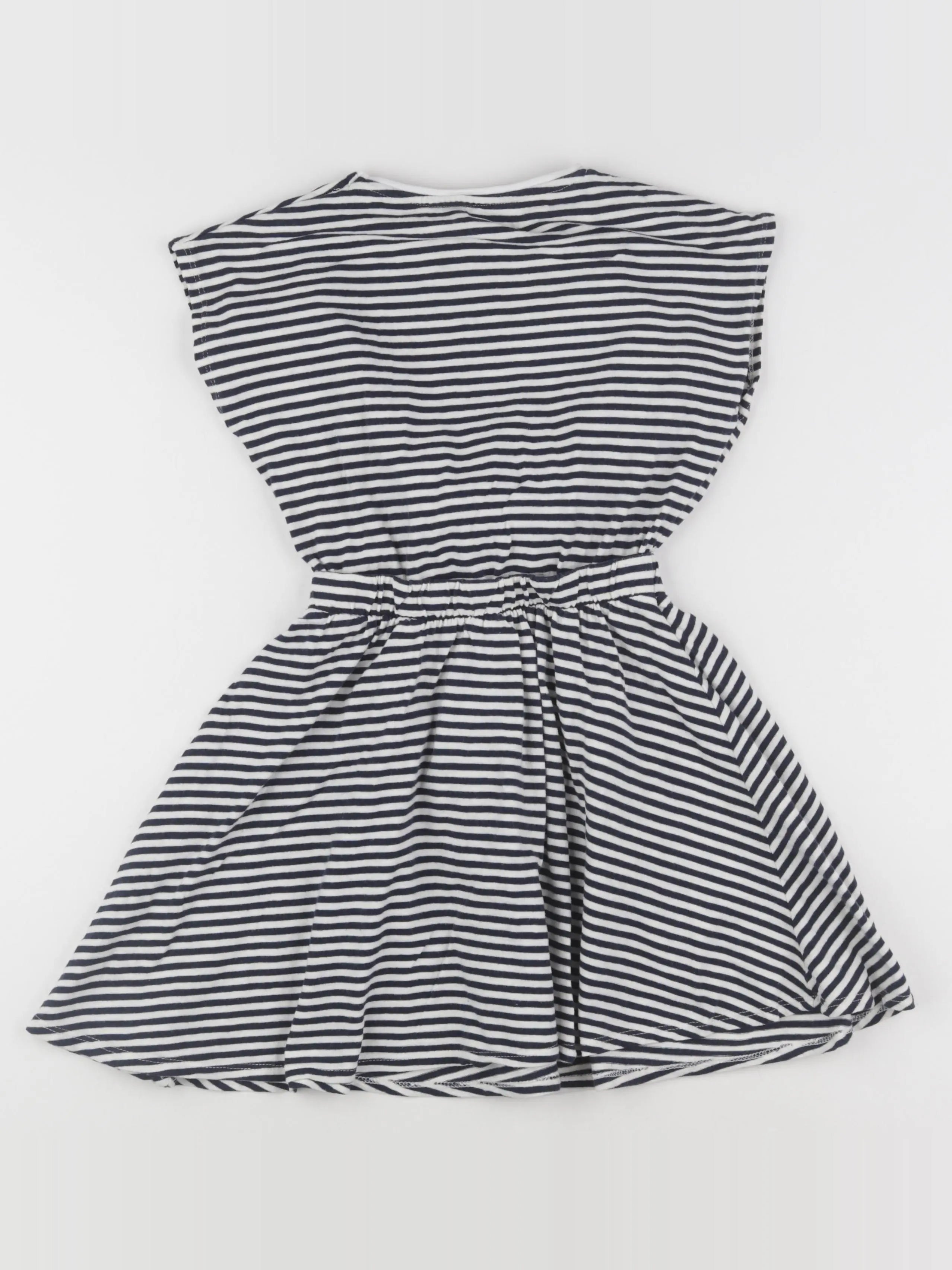 Vertbaudet - robe blanc, bleu - 8 ans