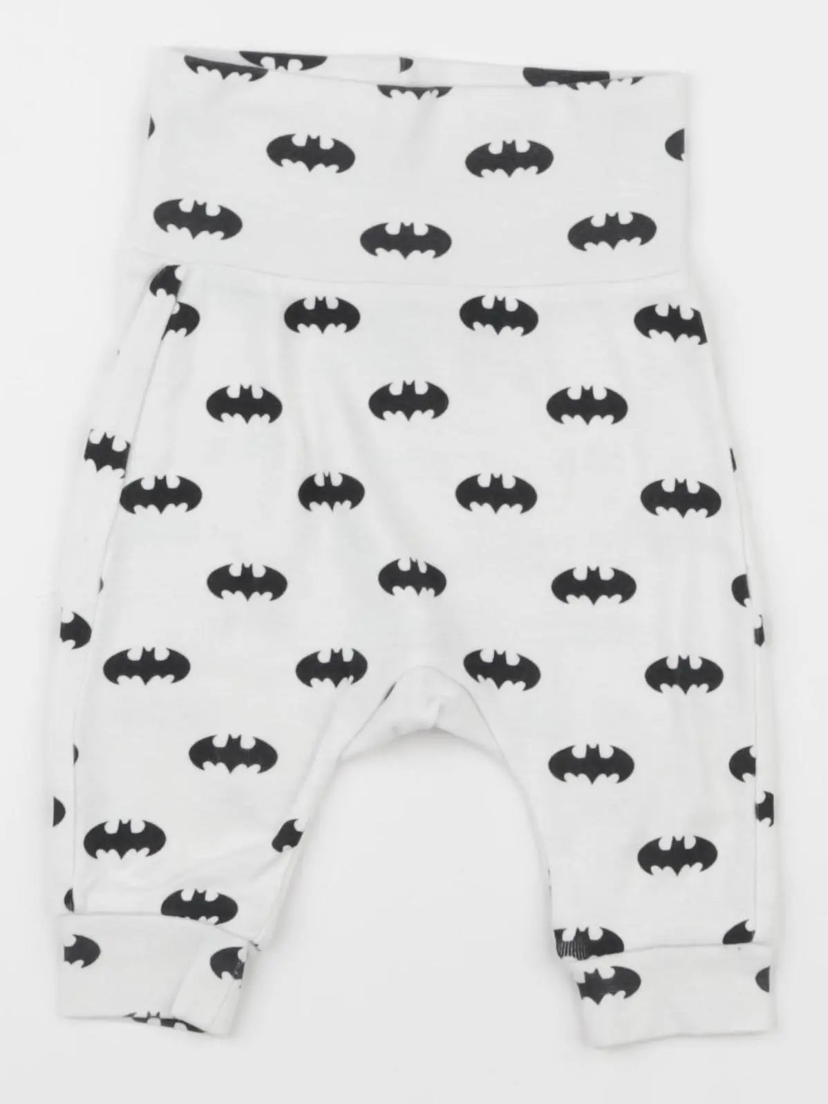 H&M - sarouel blanc, noir - 2/4 mois