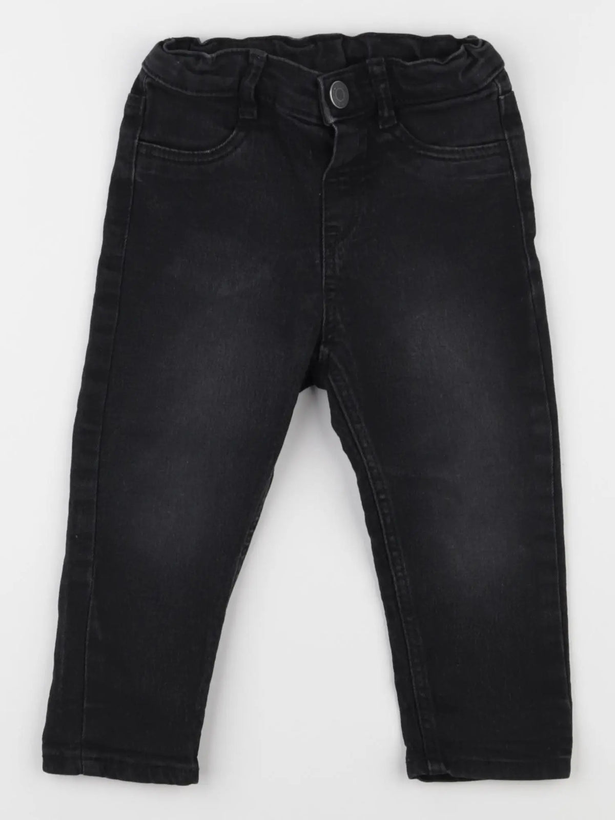 H&M - jean noir - 9/12 mois