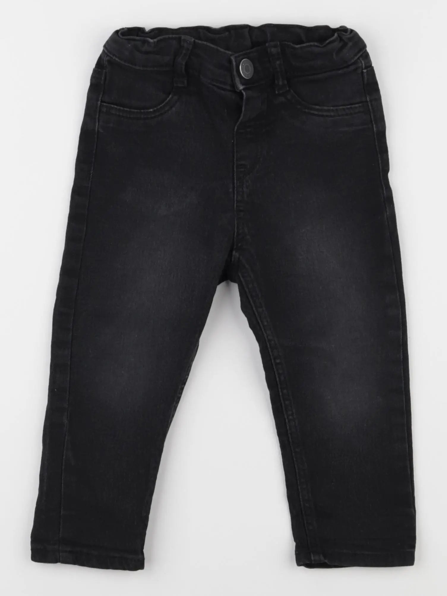 H&M - jean noir - 9/12 mois