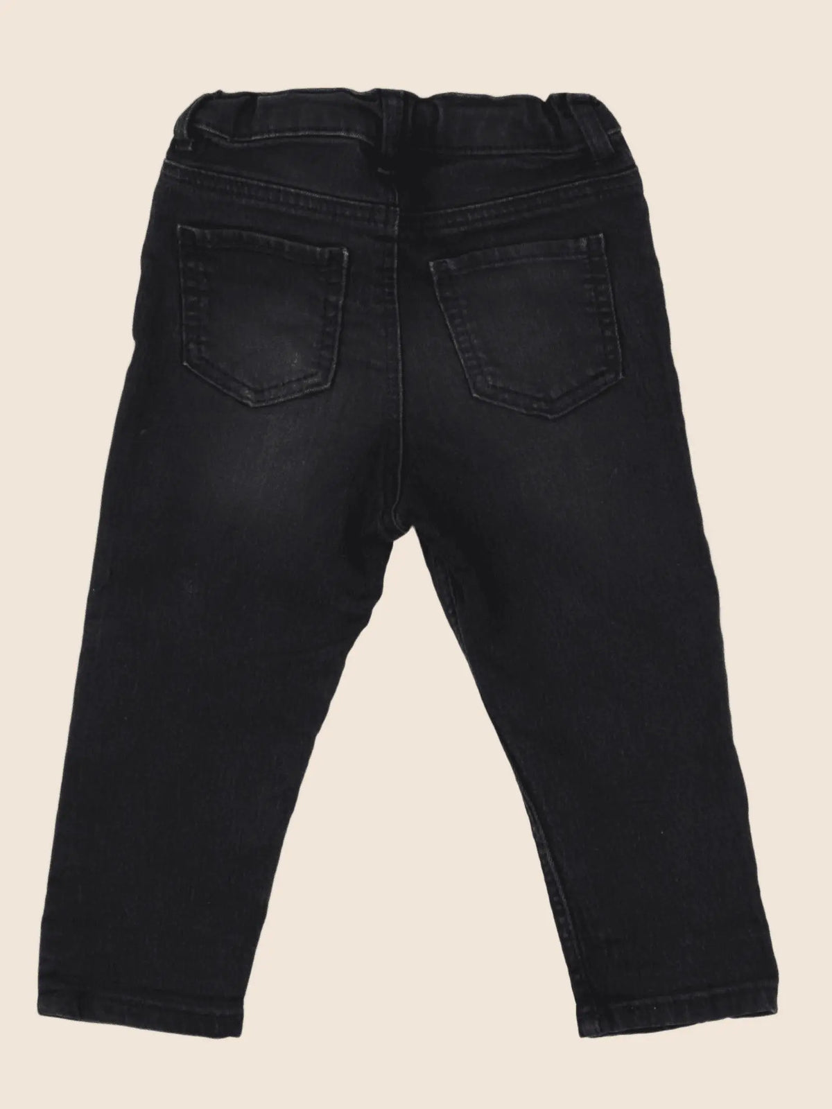 H&M - jean noir - 9/12 mois