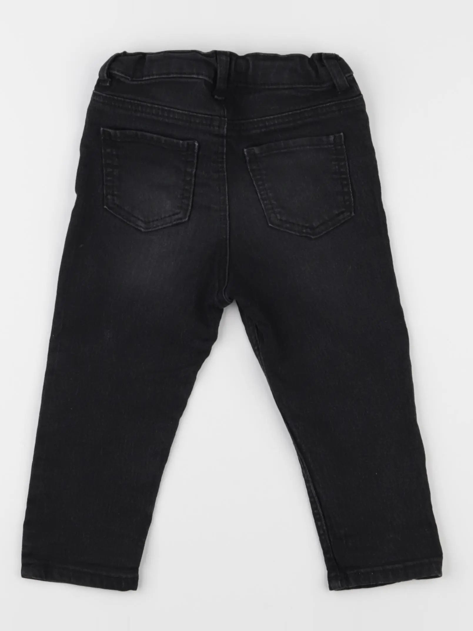 H&M - jean noir - 9/12 mois