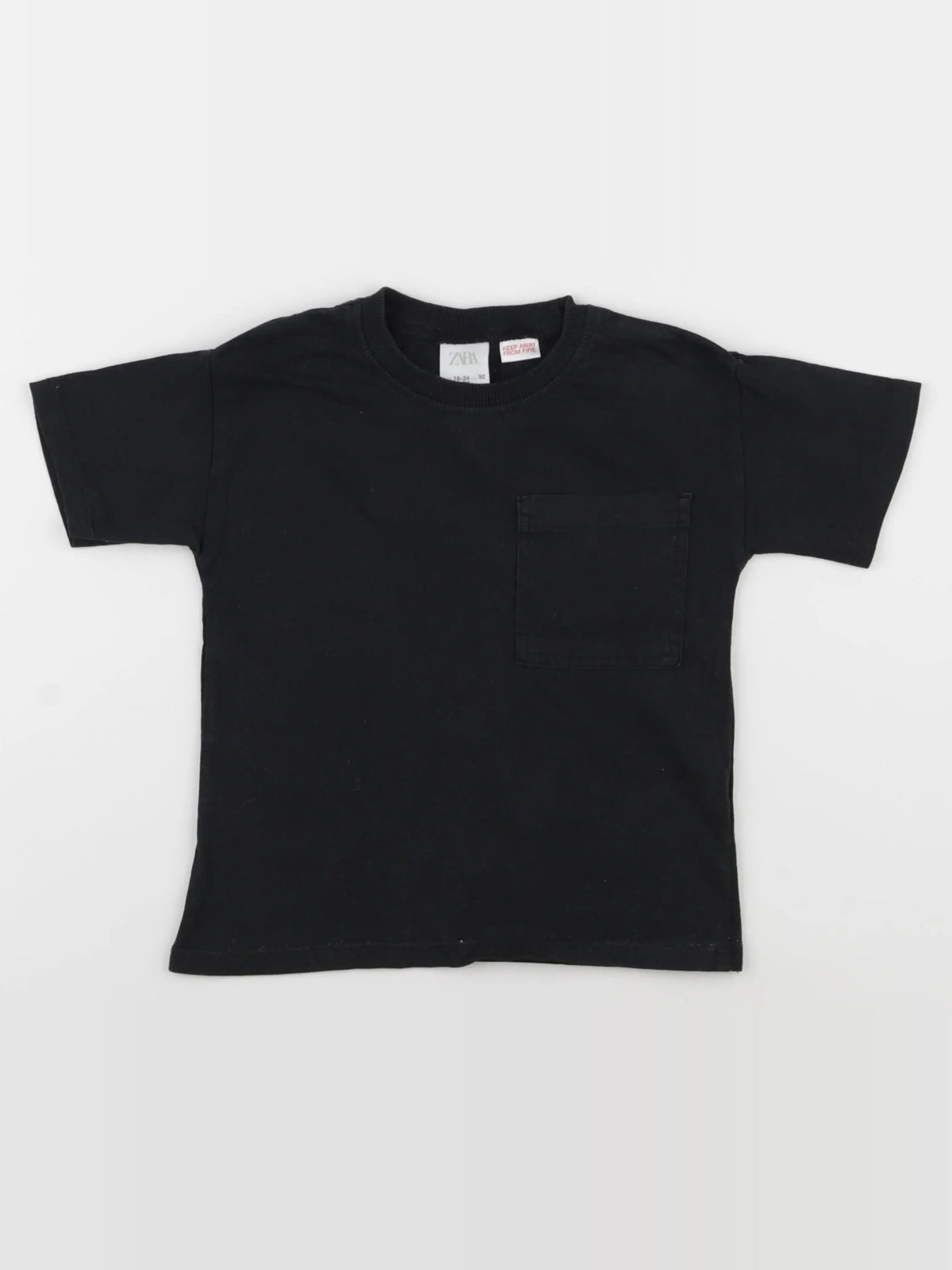 Zara - tee-shirt noir - 18/24 mois
