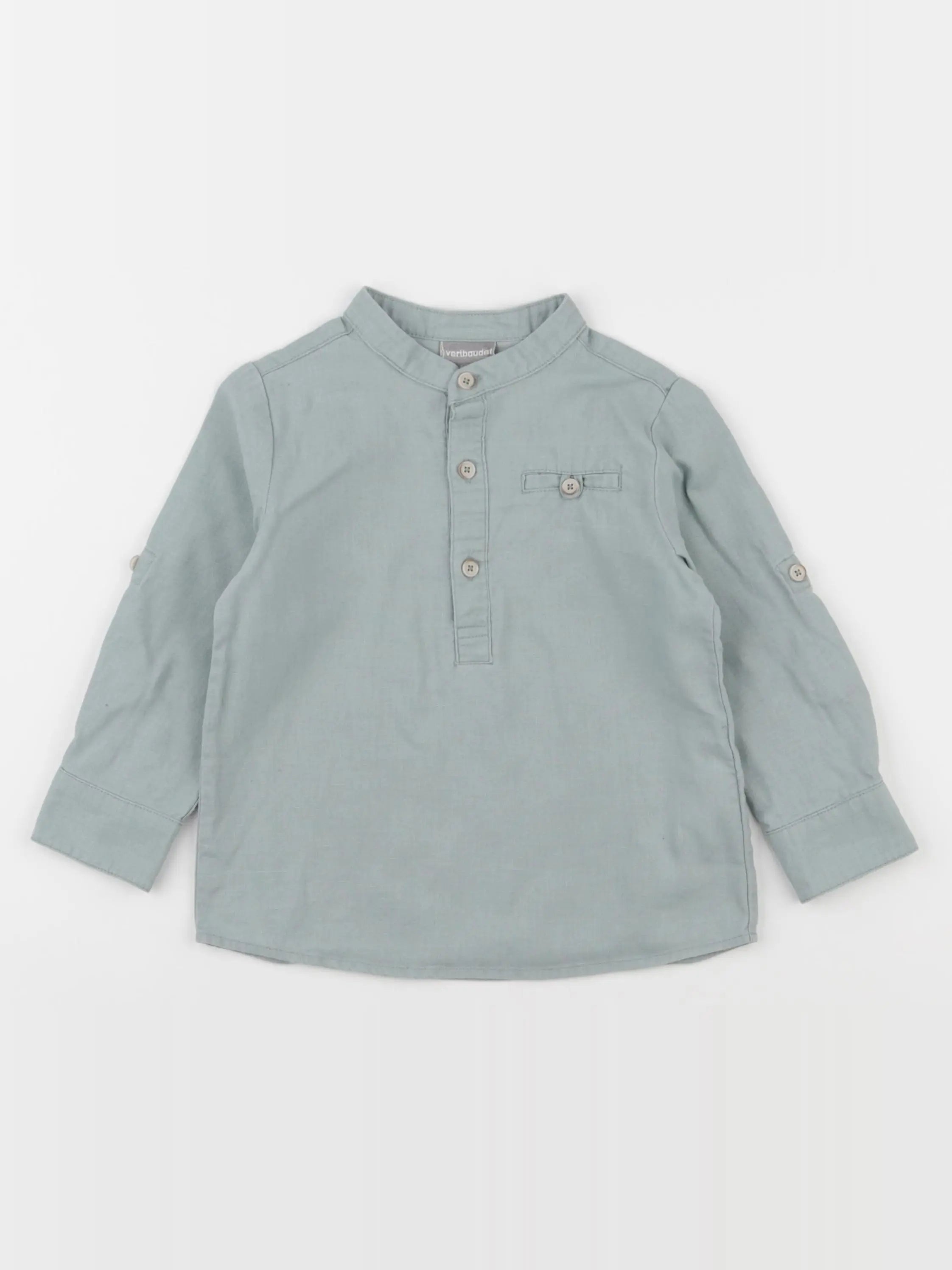 Vertbaudet - chemise vert - 3 ans