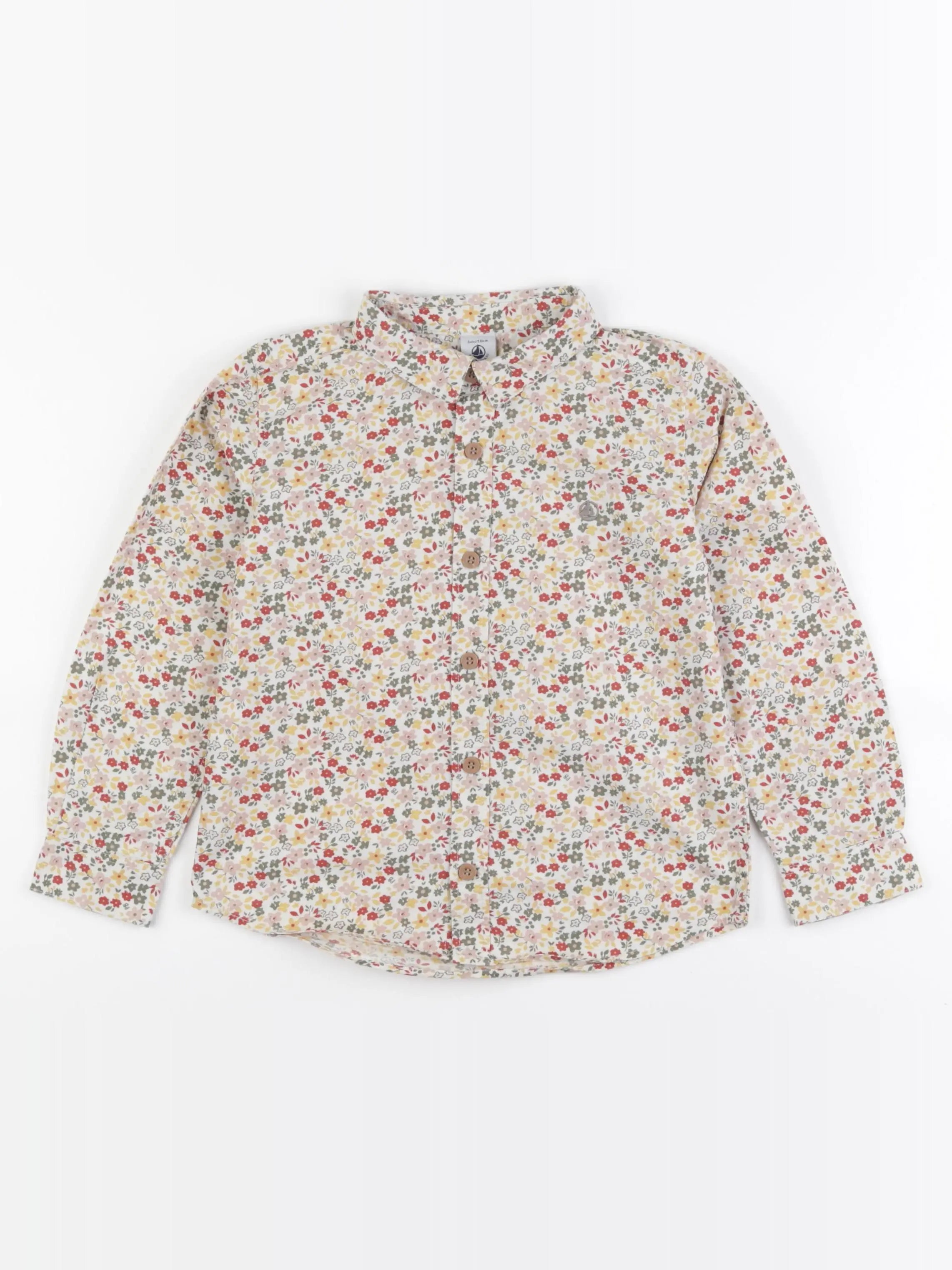 Petit Bateau - blouse jaune, multicolore - 6 ans