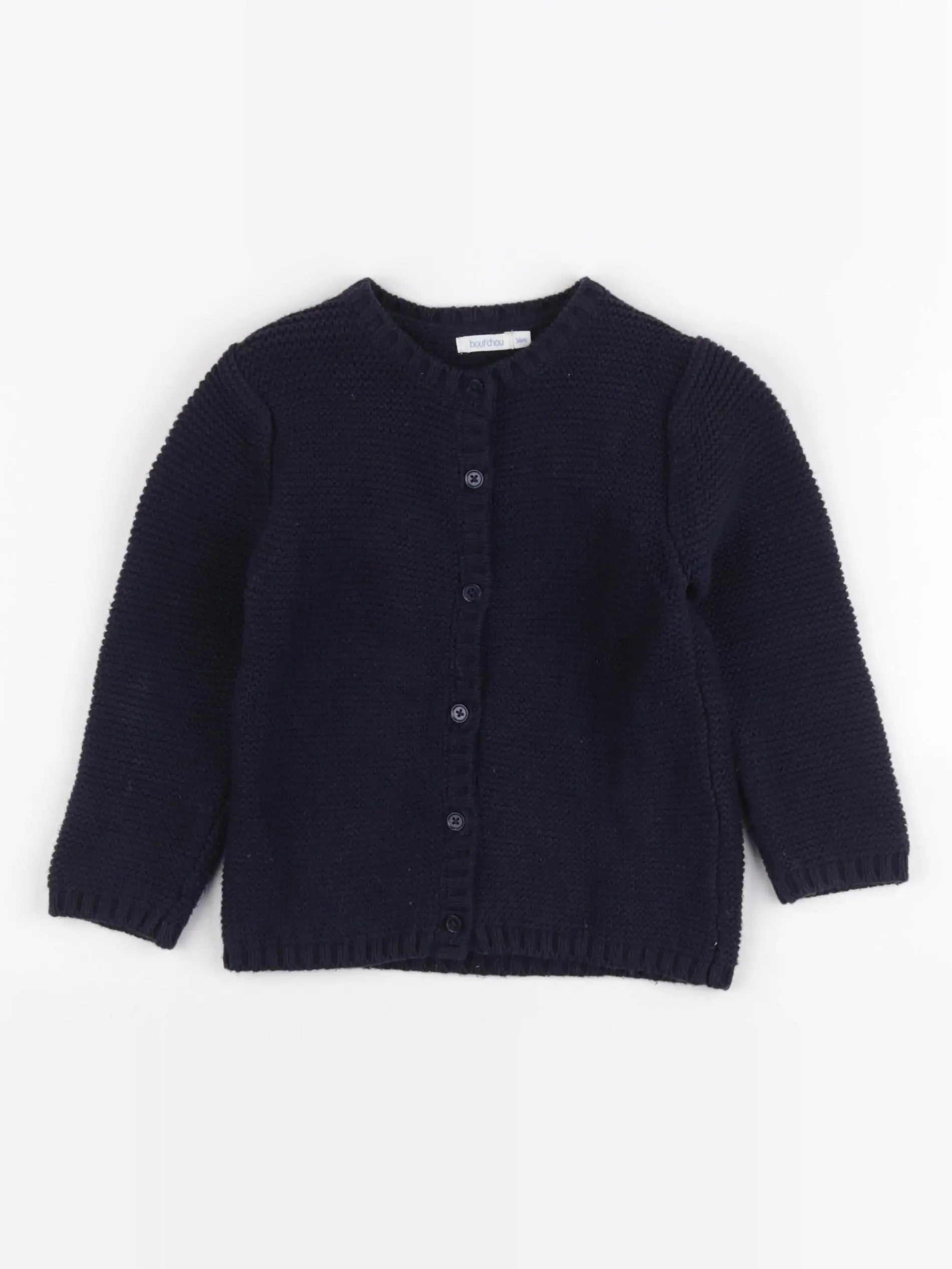 Boutchou - gilet bleu - 36 mois