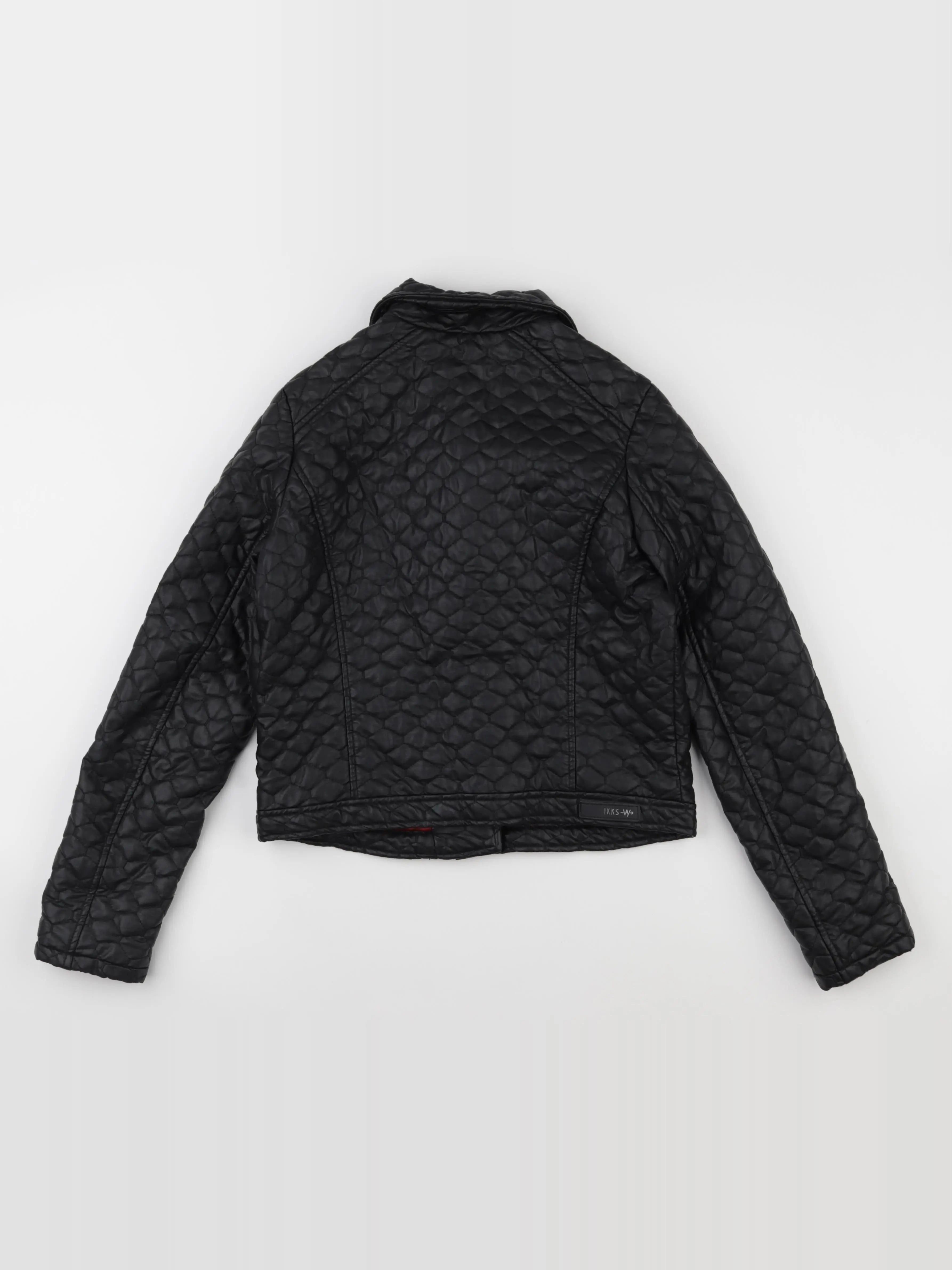 IKKS - veste simili cuir noir - 14 ans