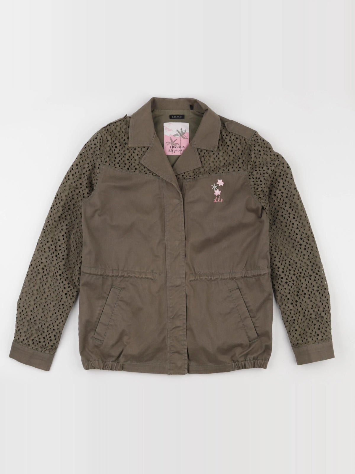 IKKS - veste imprimé au dos marron - 12 ans