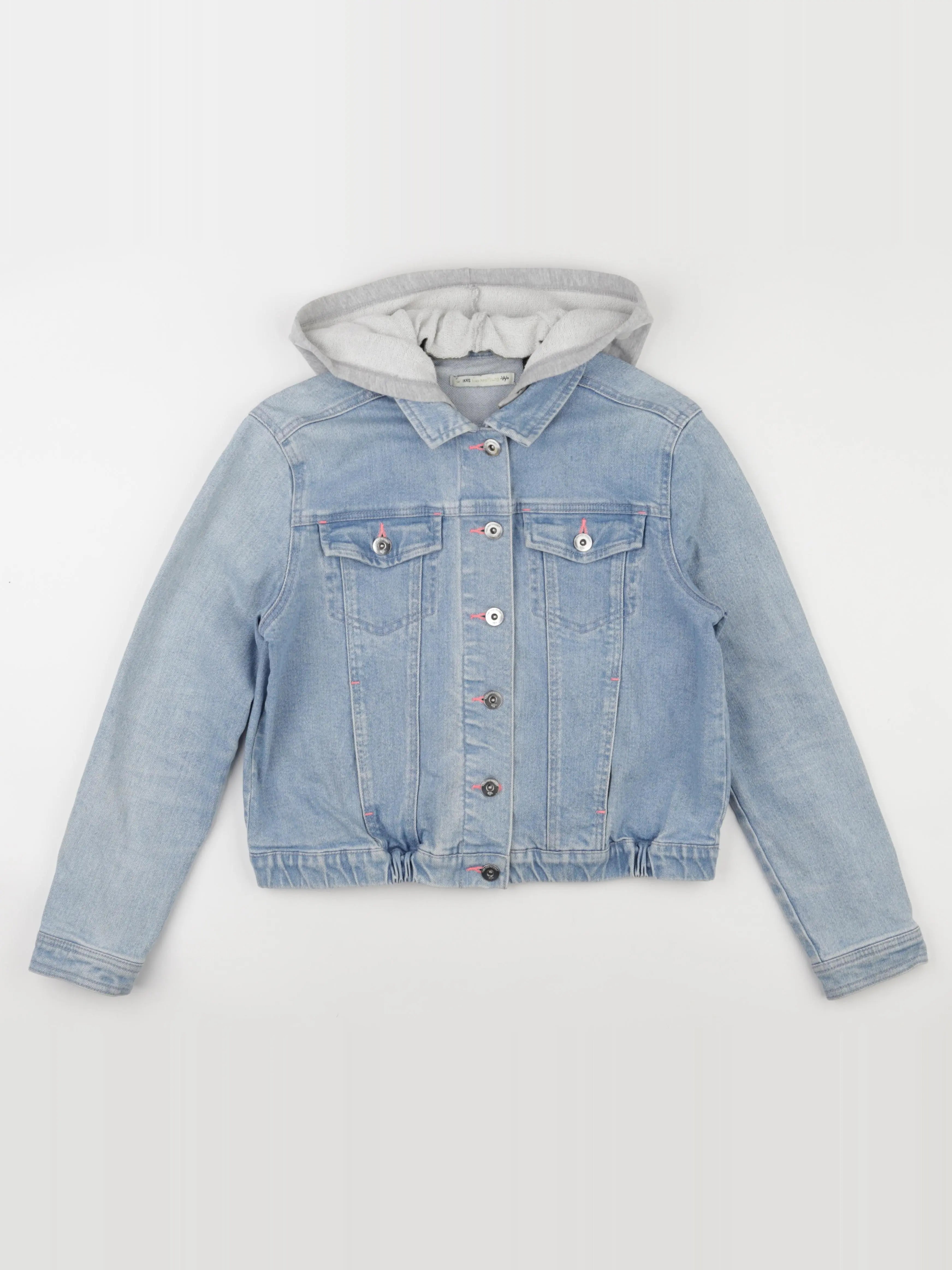 IKKS - veste bleu, gris - 12 ans