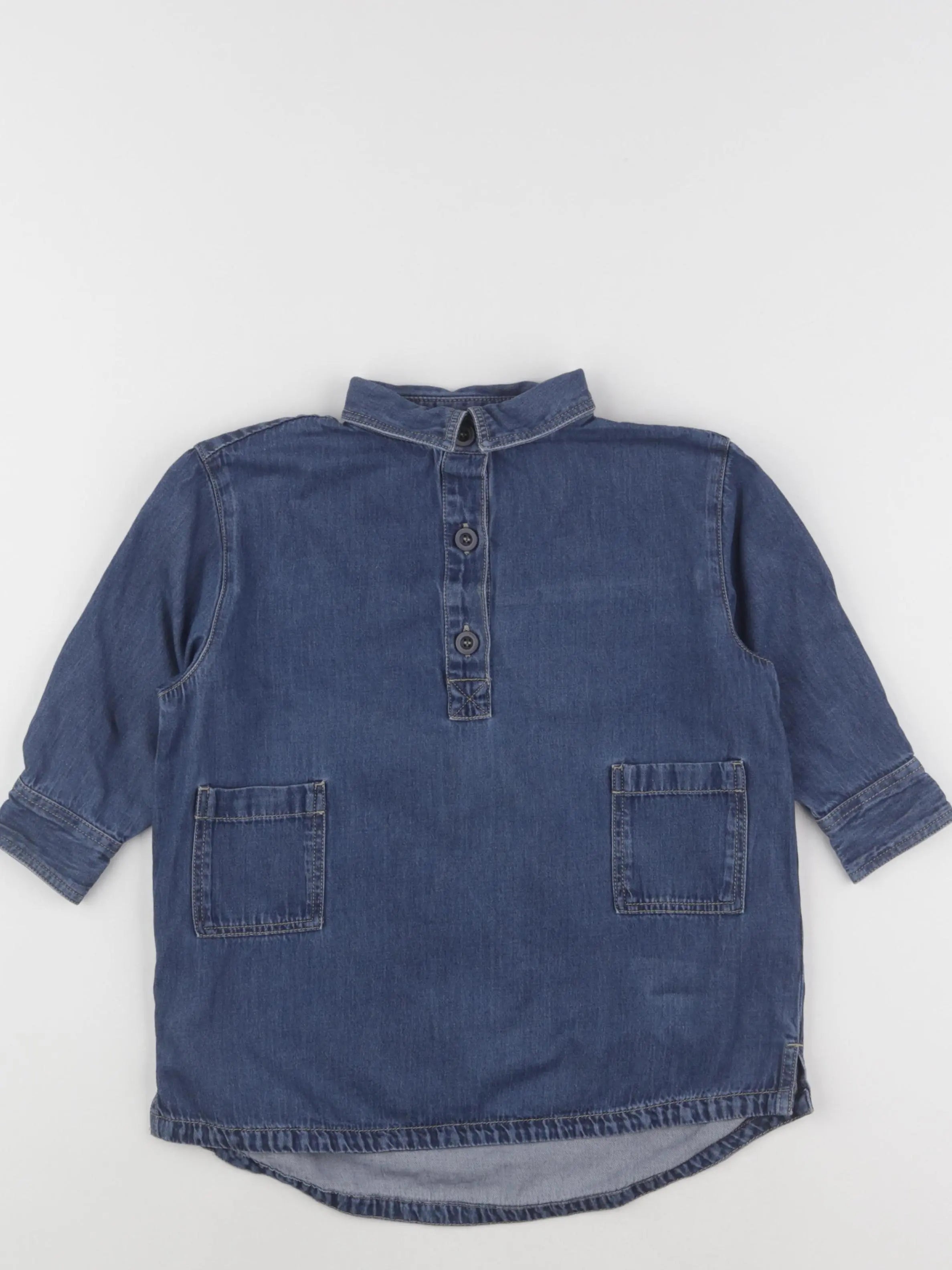 Petit Bateau - robe bleu - 4 ans