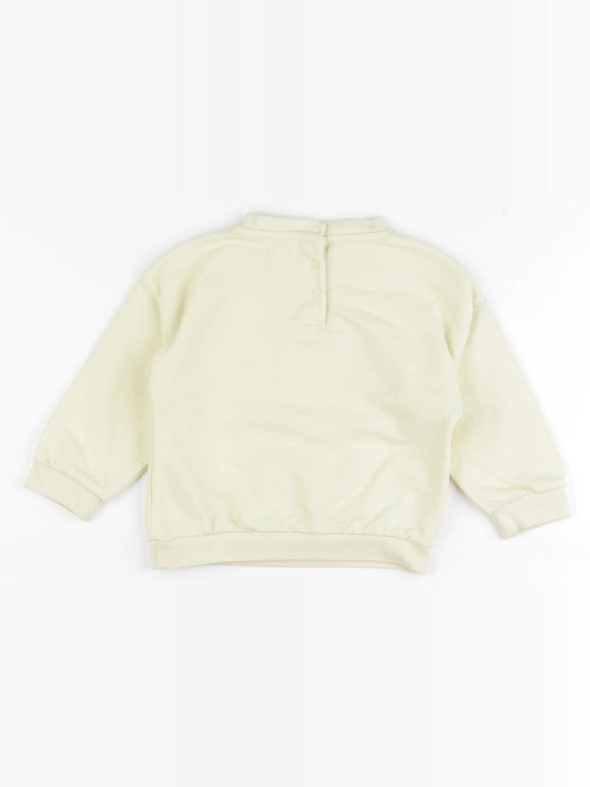 Vertbaudet - sweat jaune - 24 mois