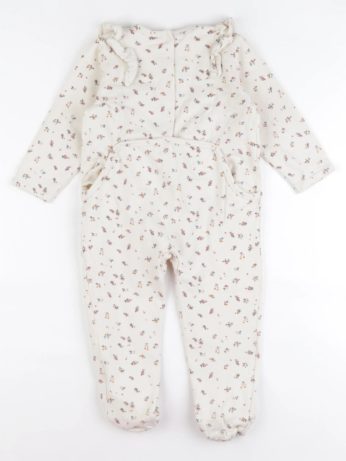 Vertbaudet - pyjama coton beige - 36 mois