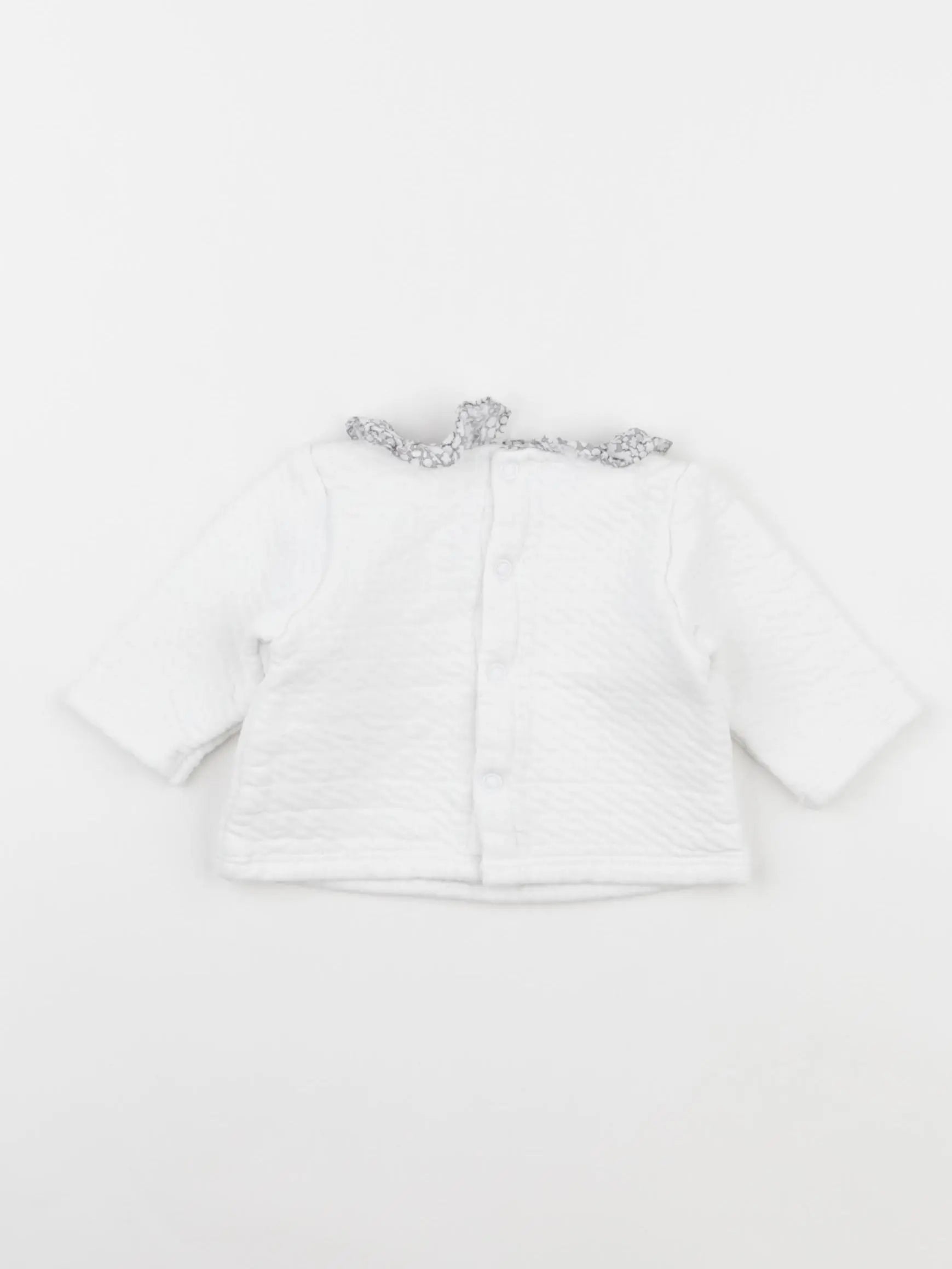 Jacadi - sweat blanc - 3 mois