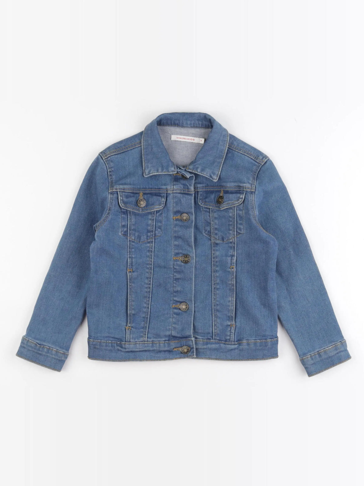 Monoprix - veste bleu - 6 ans
