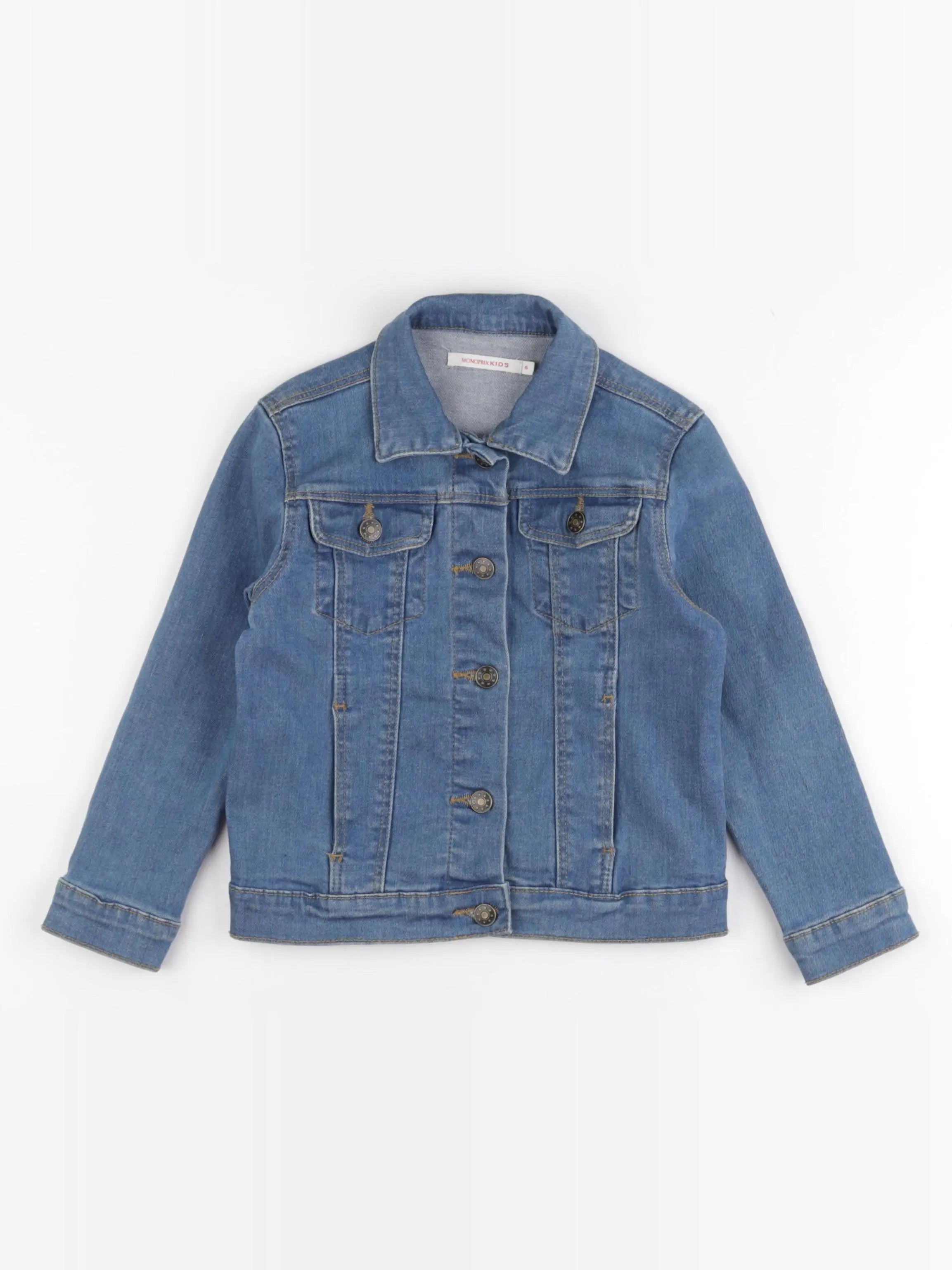 Monoprix - veste bleu - 6 ans
