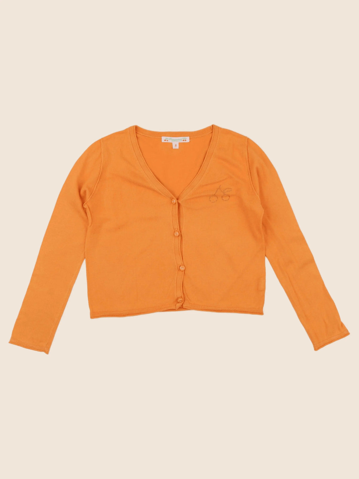 Bonpoint - gilet orange - 6 ans