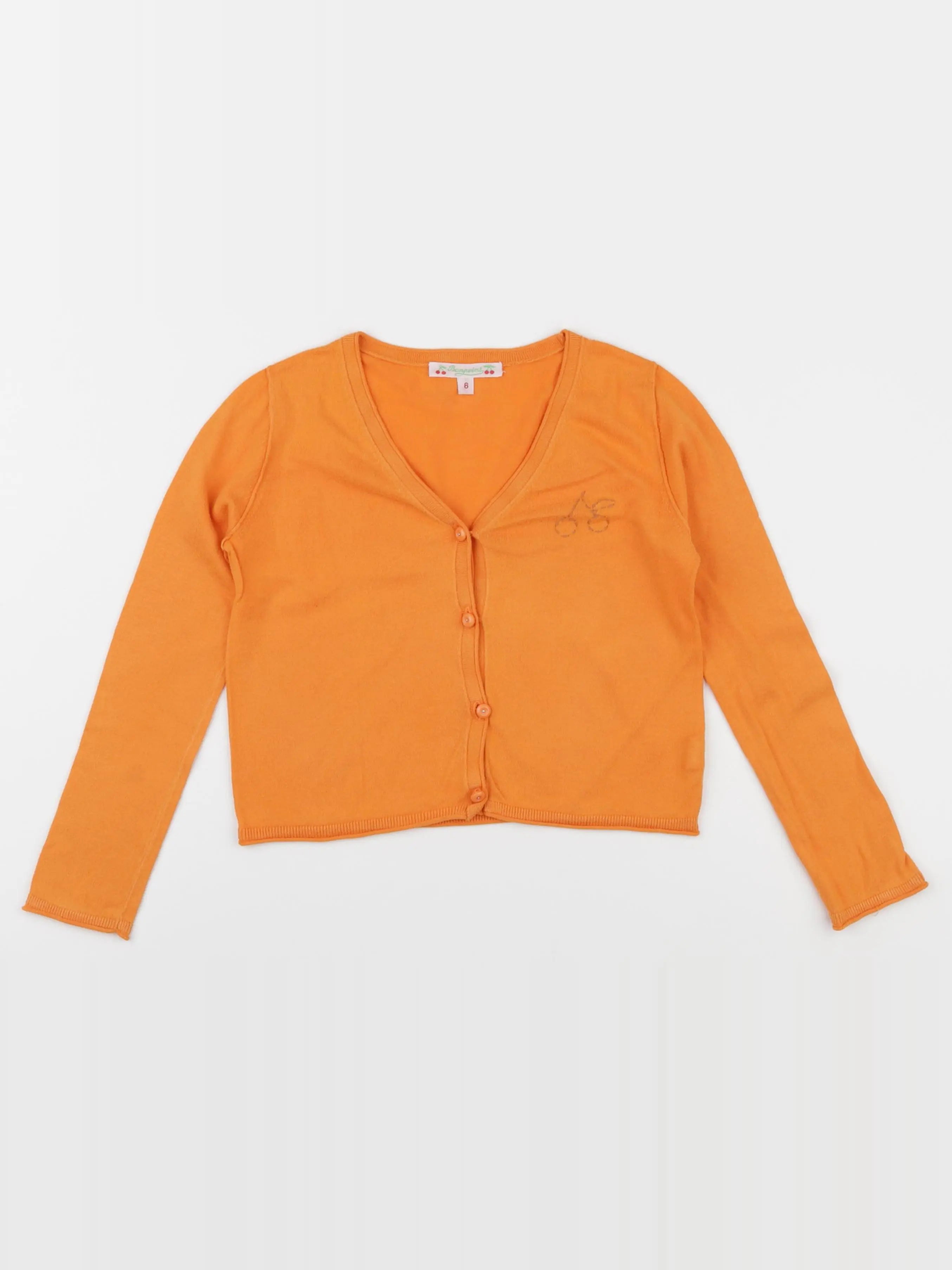 Bonpoint - gilet orange - 6 ans