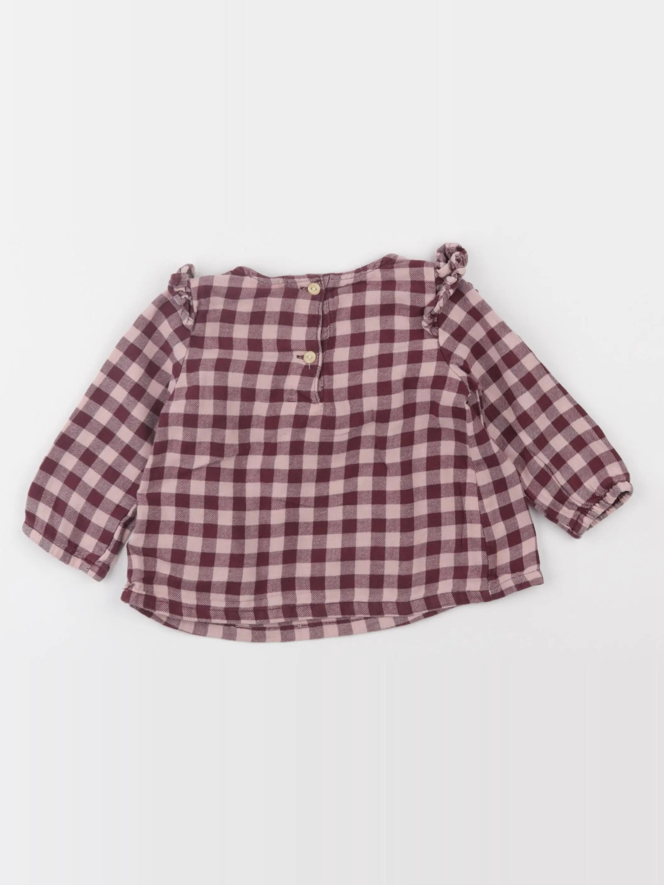 H&M - blouse violet - 4/6 mois