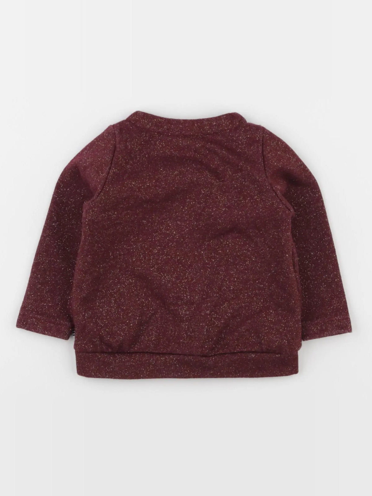 Petit Bateau - gilet rouge, or - 12 mois