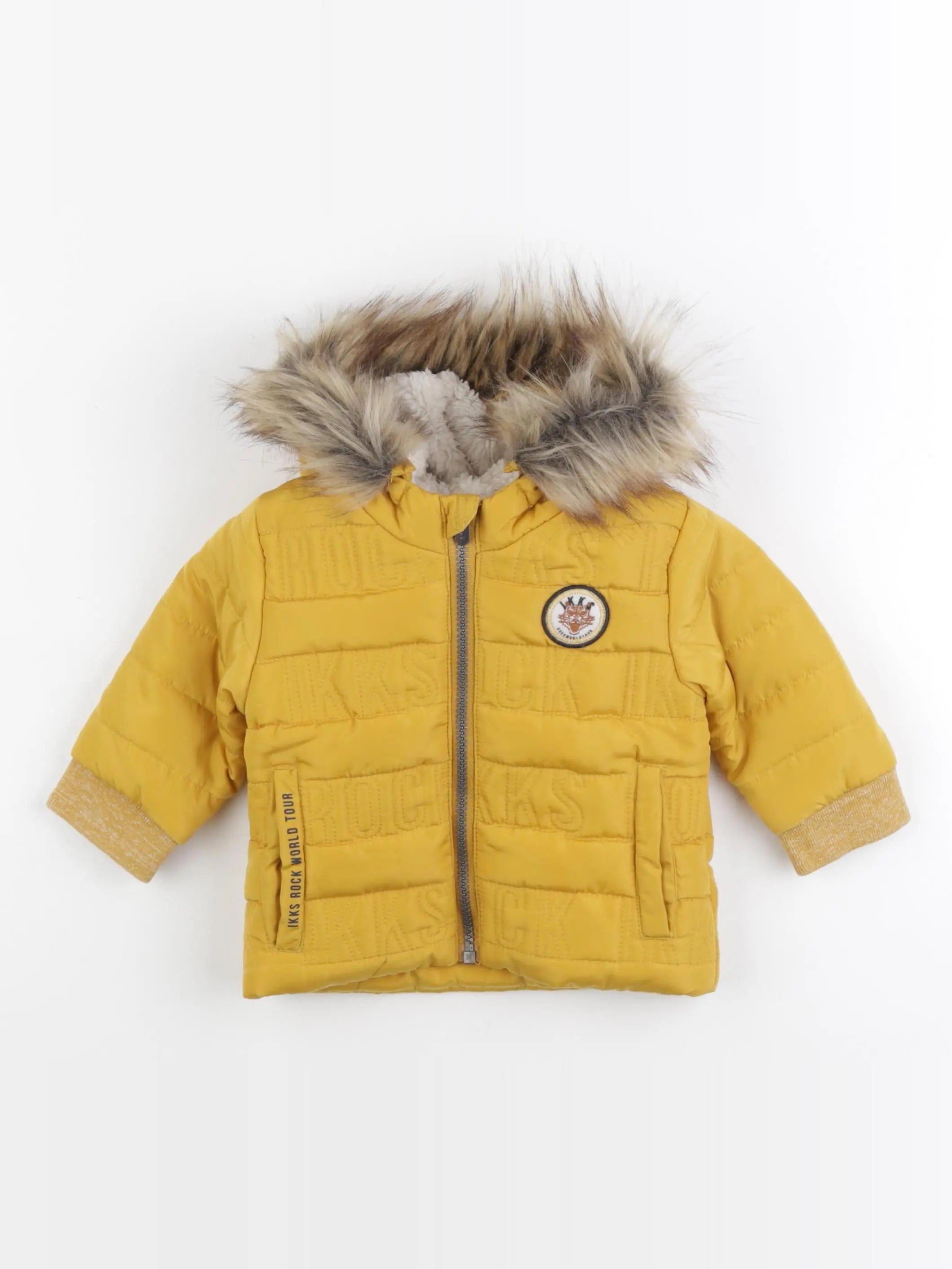IKKS - doudoune jaune - 12 mois
