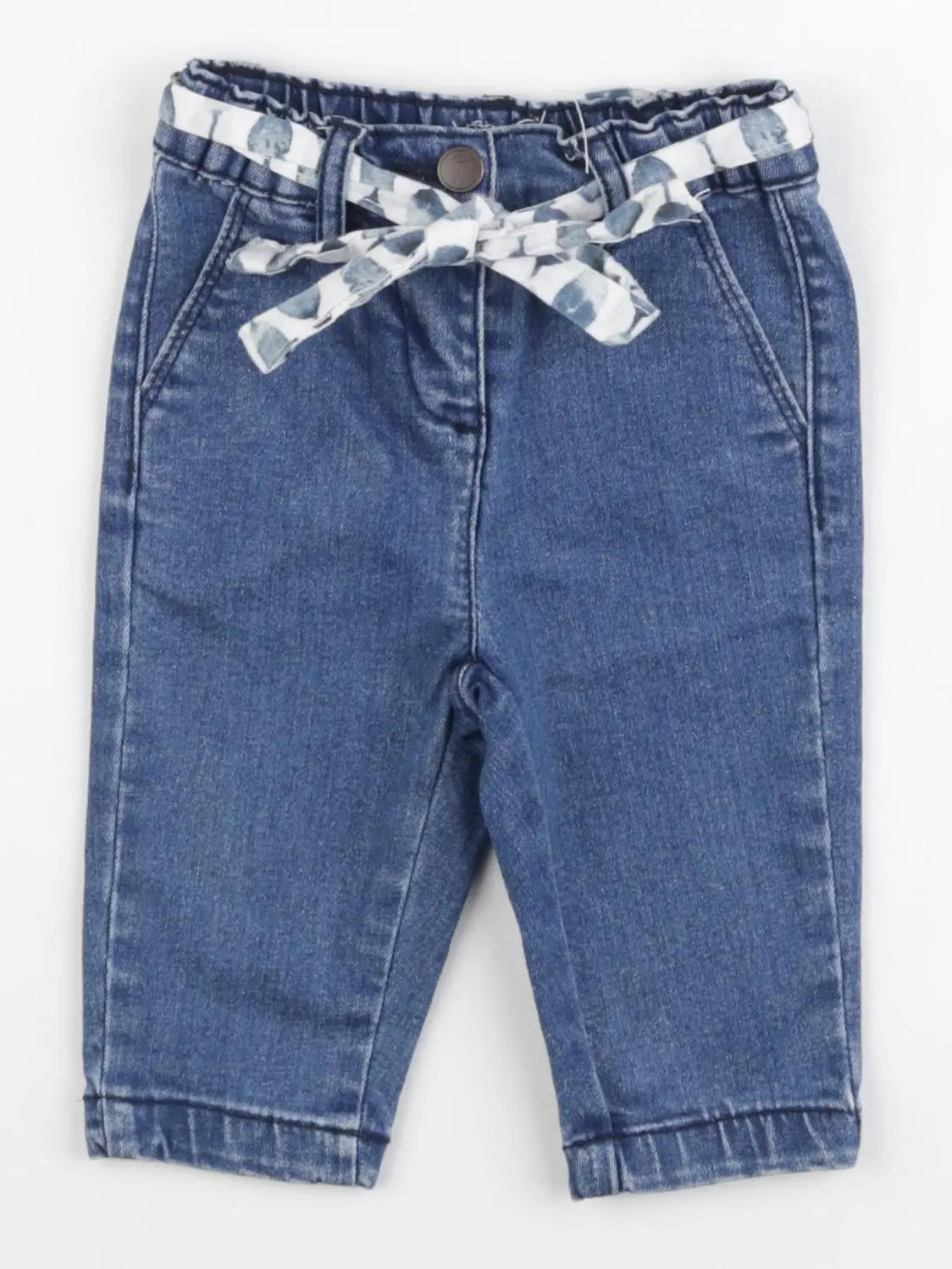 Eden & Victor - jean bleu - 6 mois