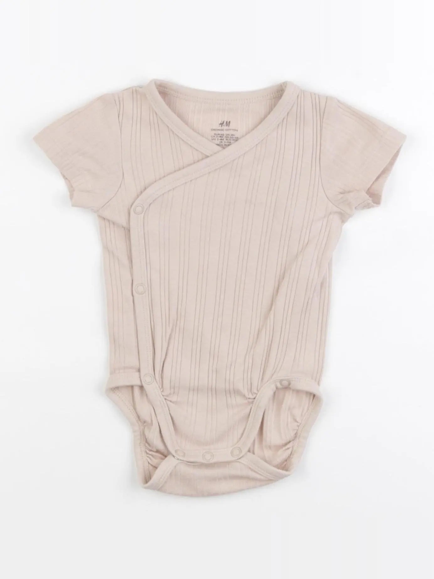 H&M - body rose - 2/4 mois