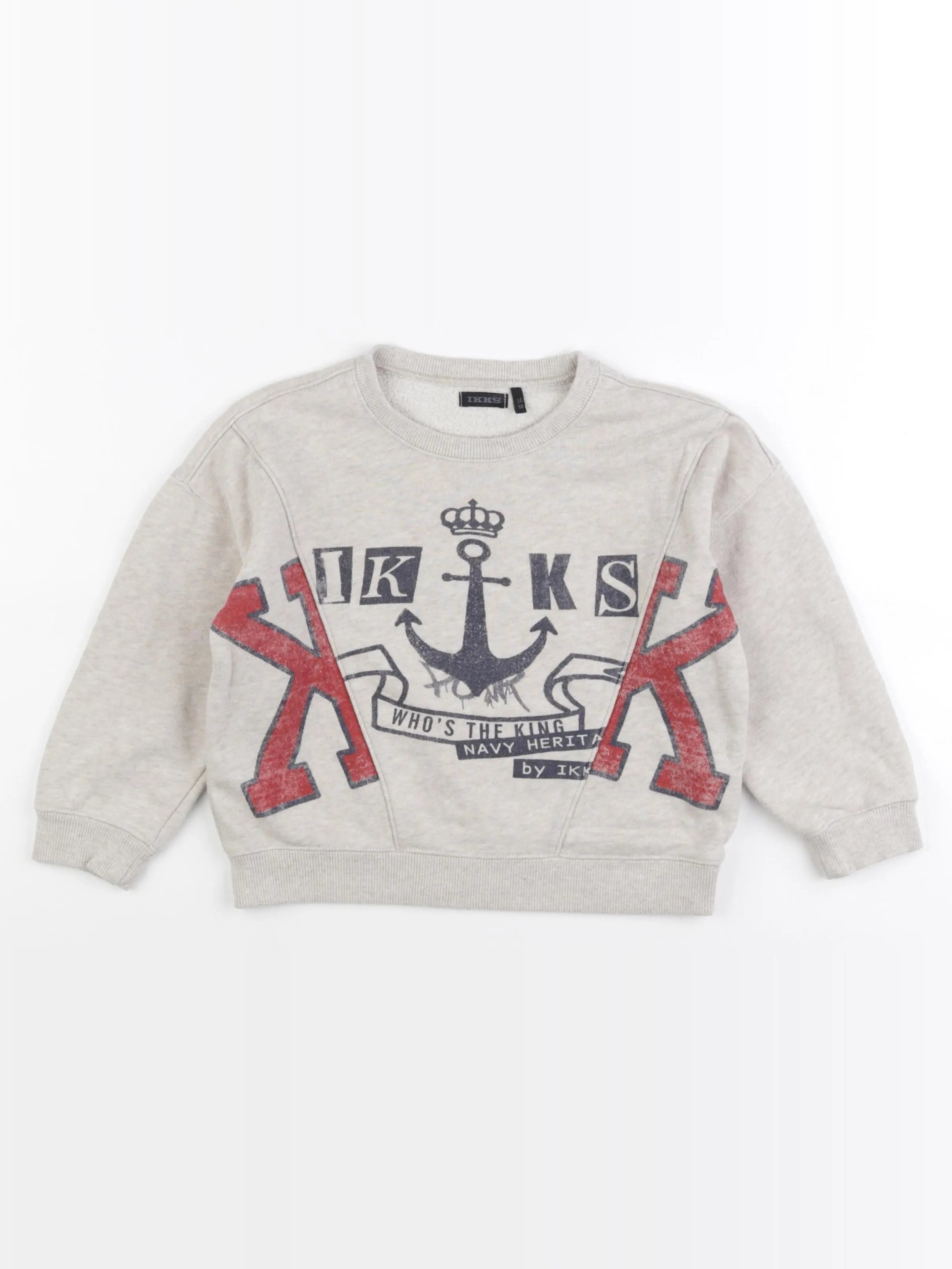 IKKS - sweat beige - 3 ans