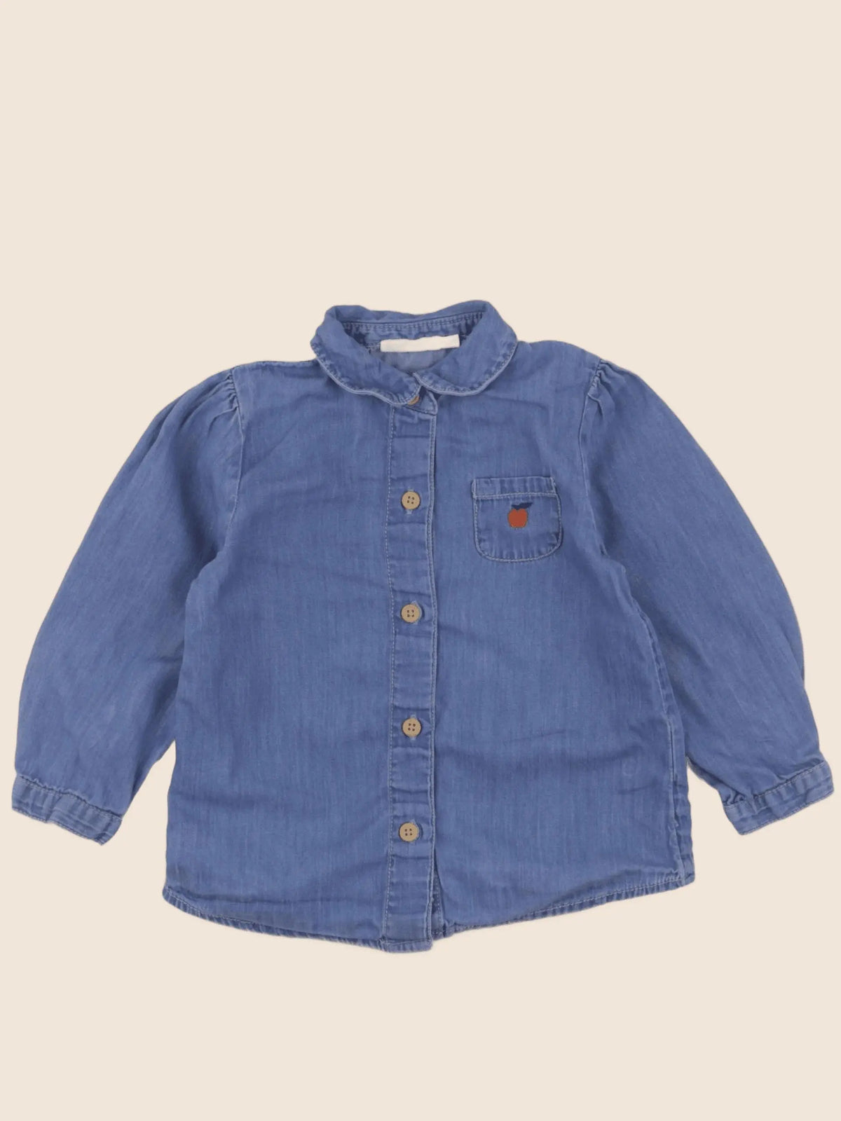 Boutchou - blouse bleu - 24 mois