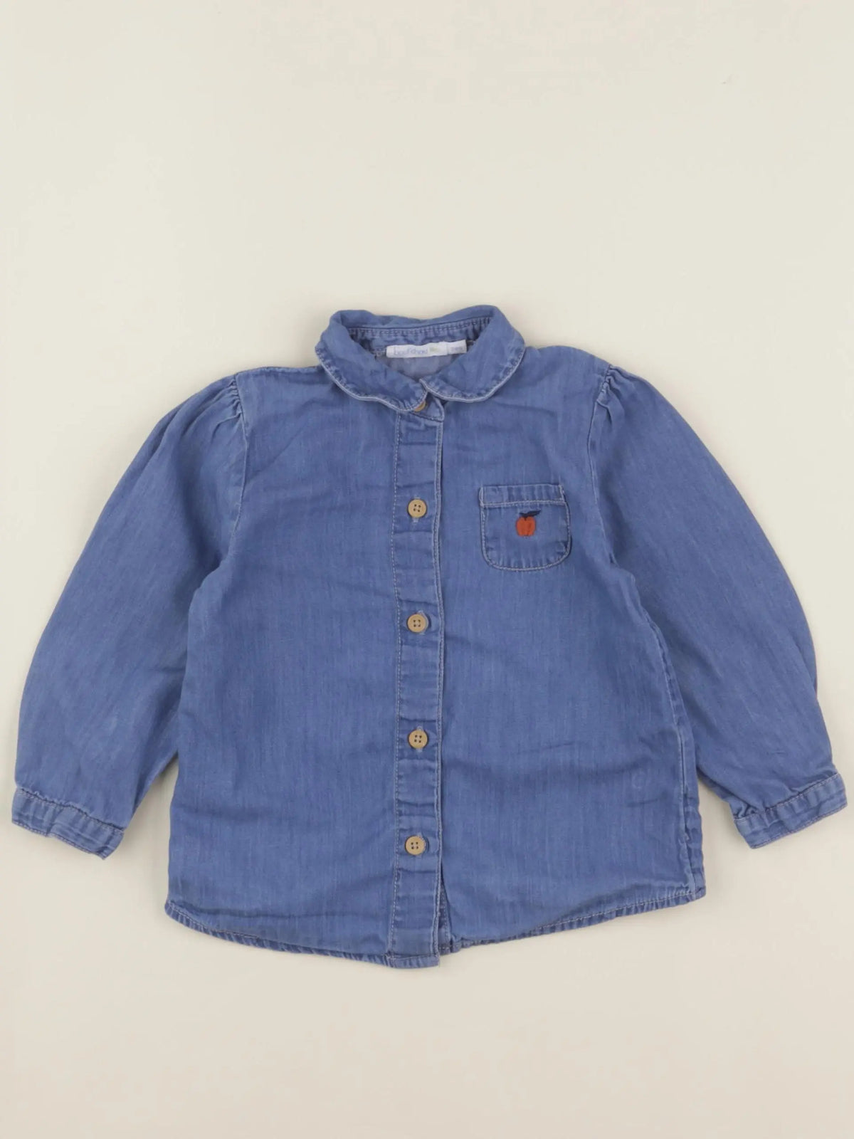 Boutchou - blouse bleu - 24 mois