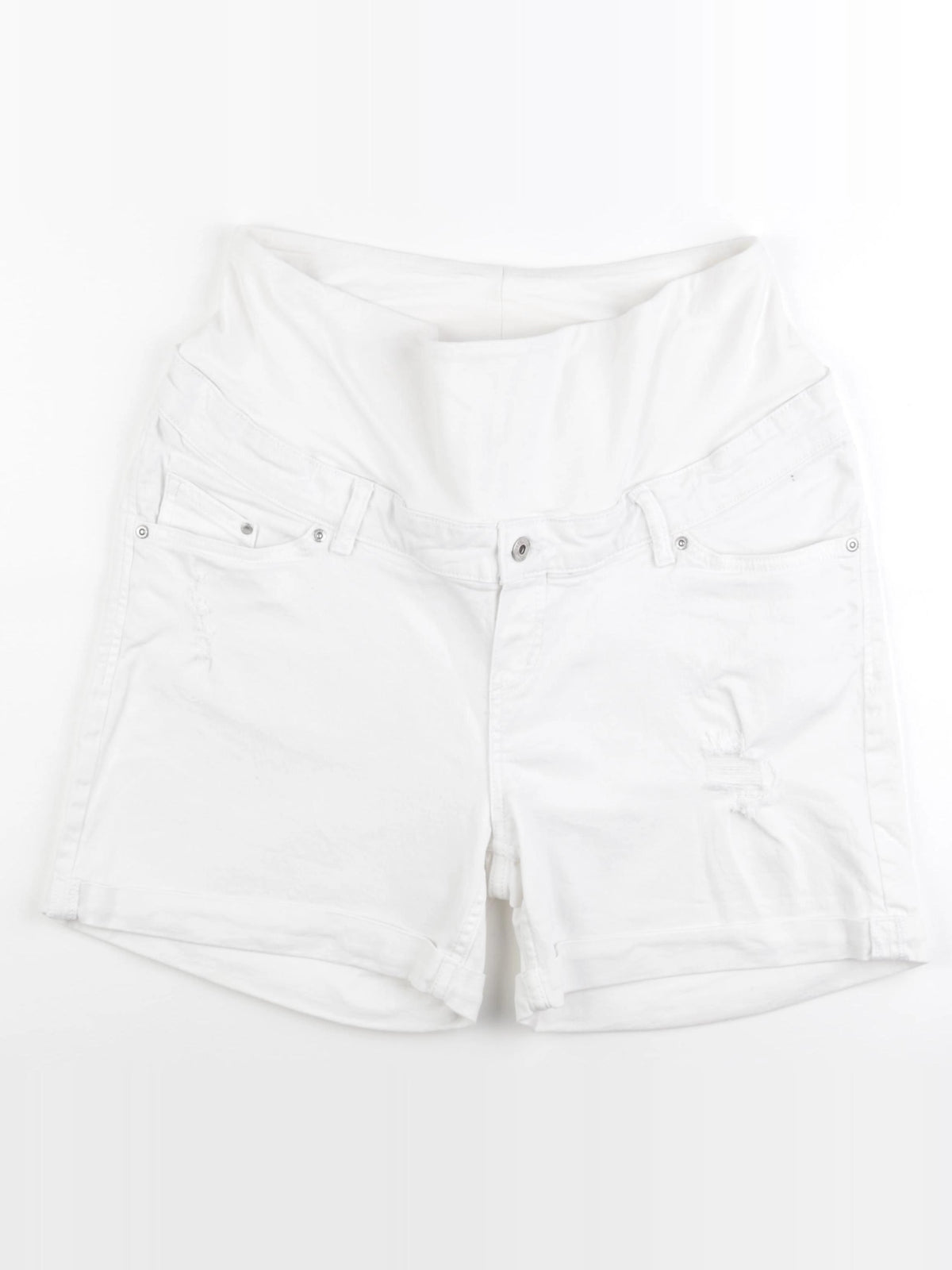 H&M - short grossesse blanc - 44