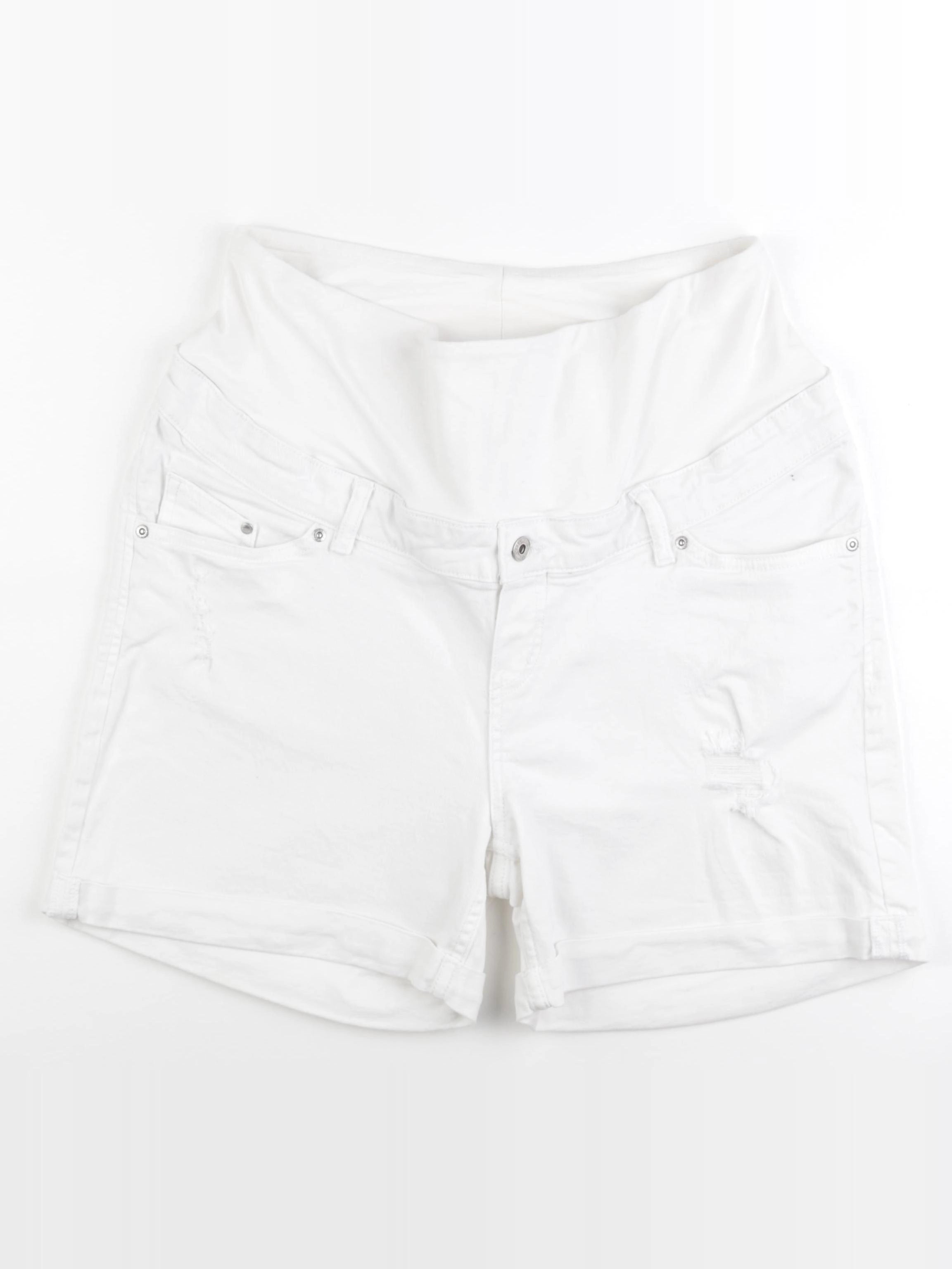 H&M - short grossesse blanc - 44