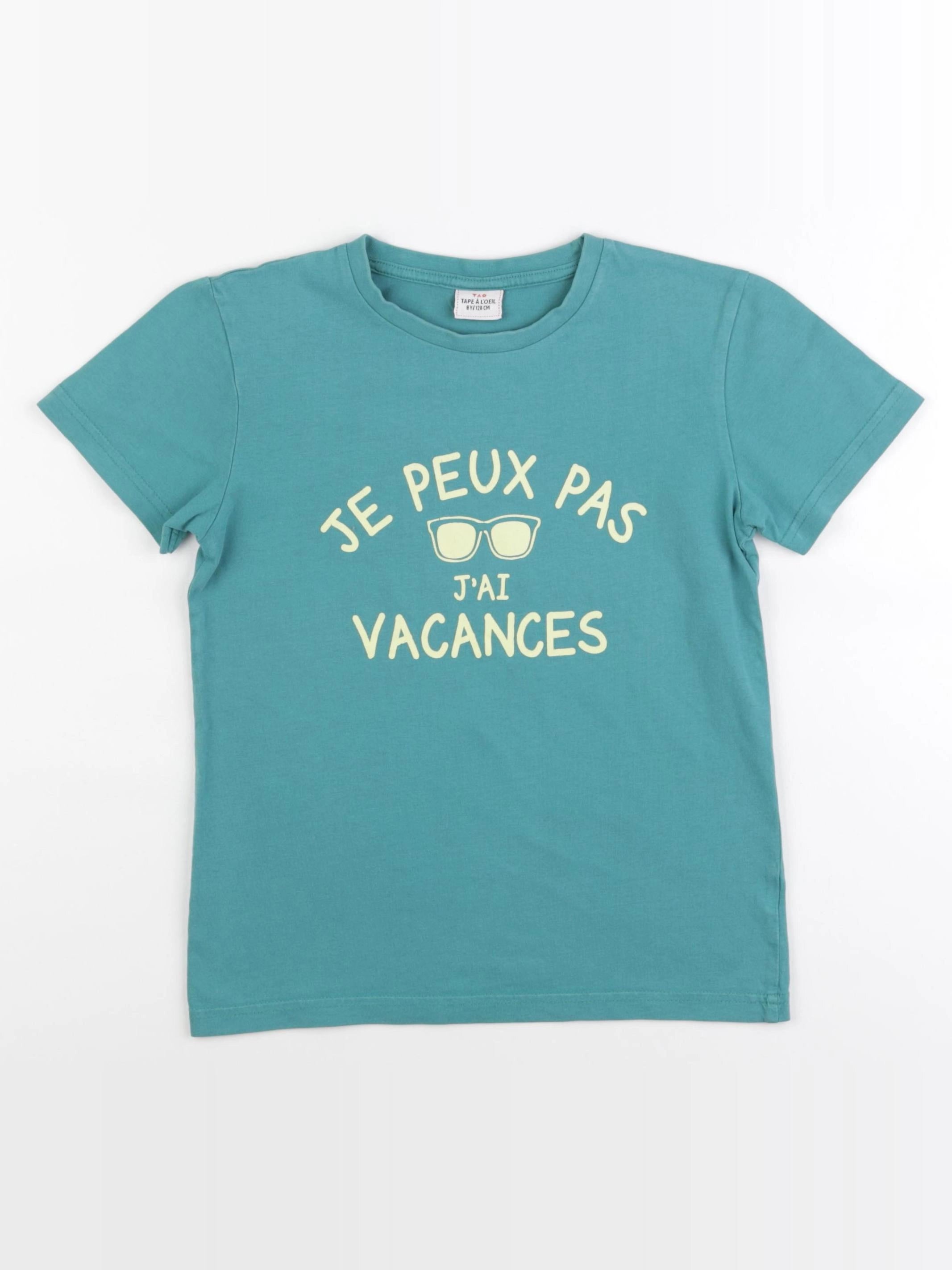 Tape à l'oeil - tee-shirt bleu - 8 ans