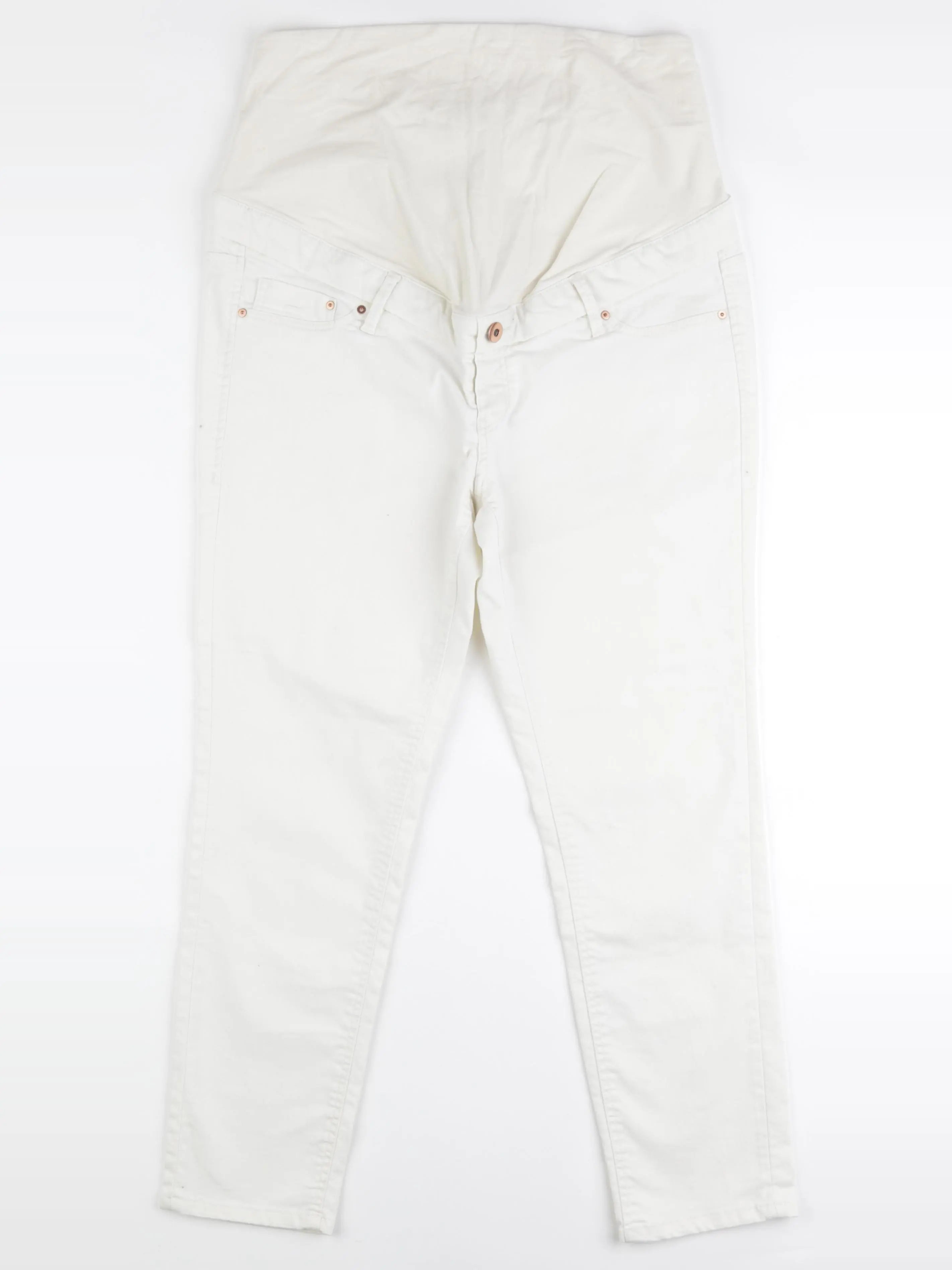 H&M - jean grossesse blanc - 42