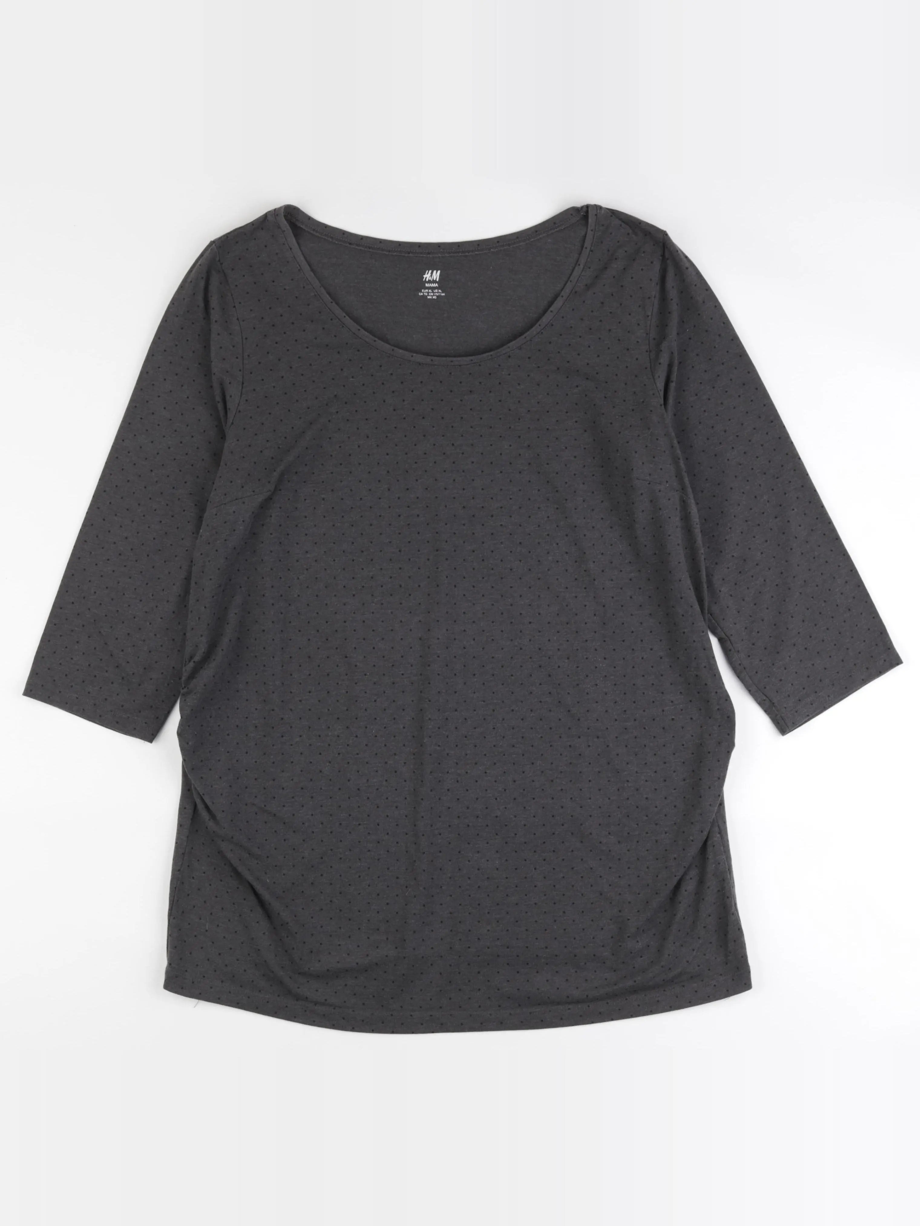 H&M - tee-shirt grossesse gris - xl