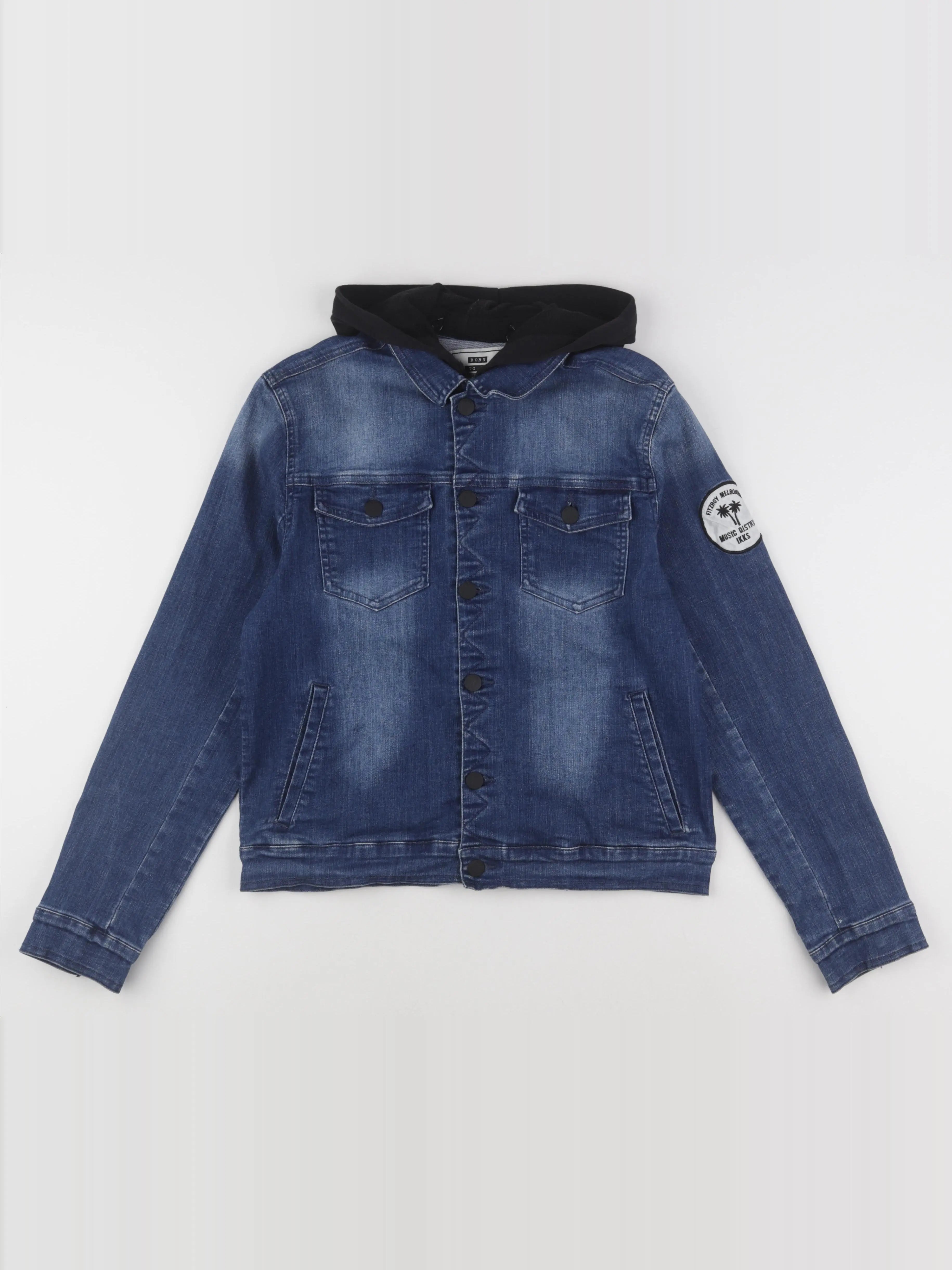 IKKS - veste imprimé au dos bleu - 14 ans