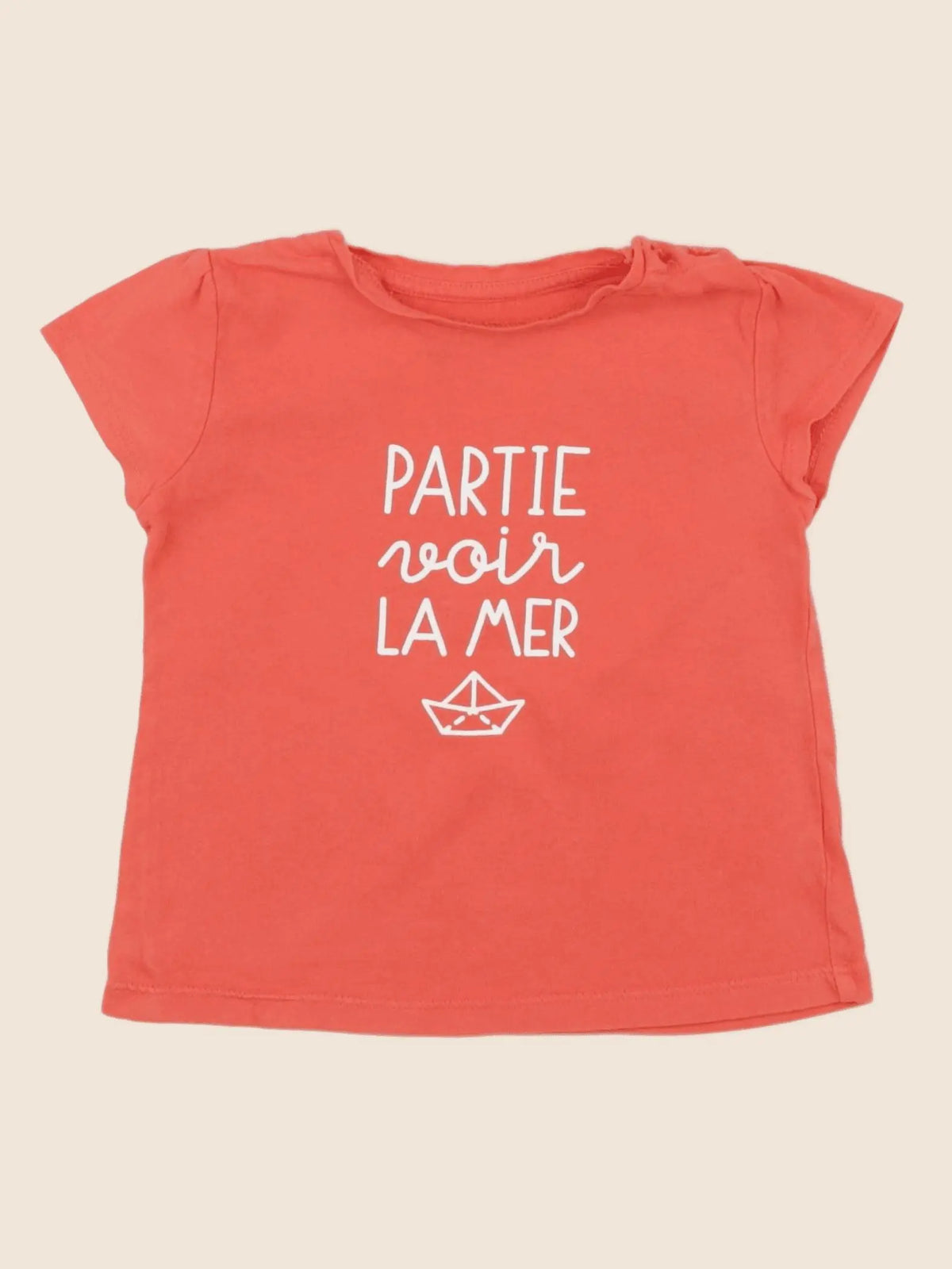 Vertbaudet - tee-shirt rose - 18 mois