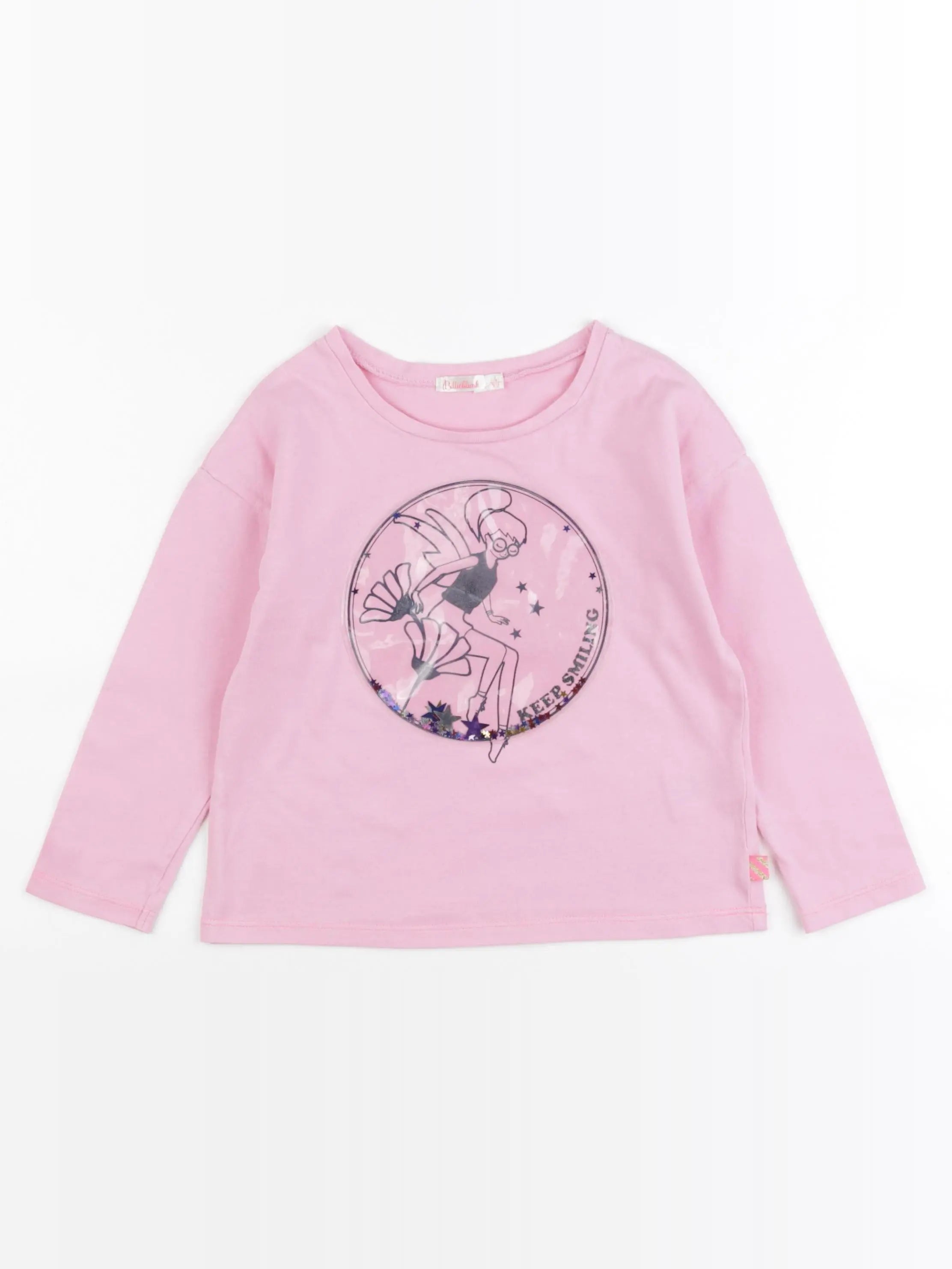 Billie Blush - tee-shirt rose - 4 ans