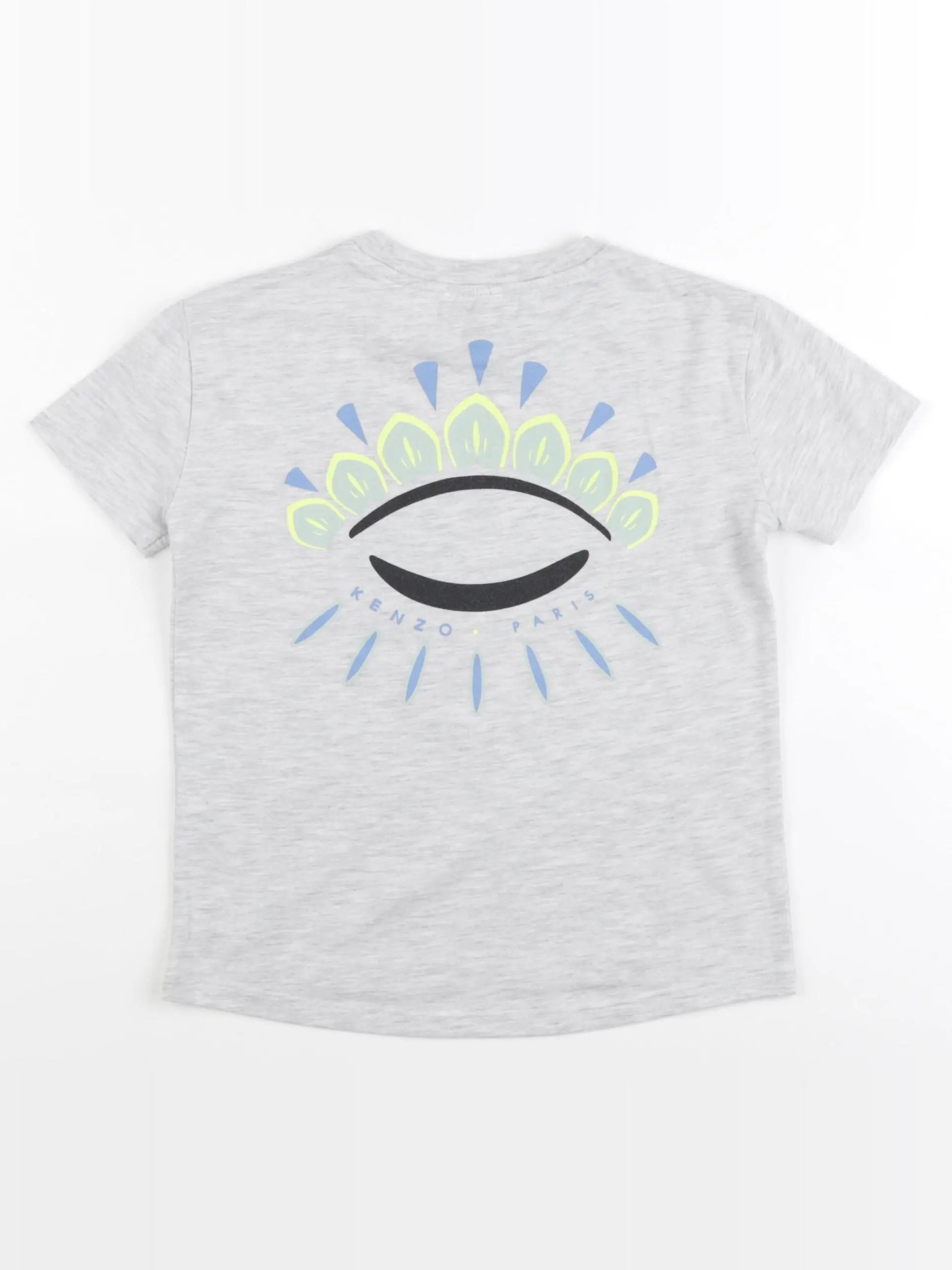 Kenzo - tee-shirt imprimé au dos gris - 4 ans
